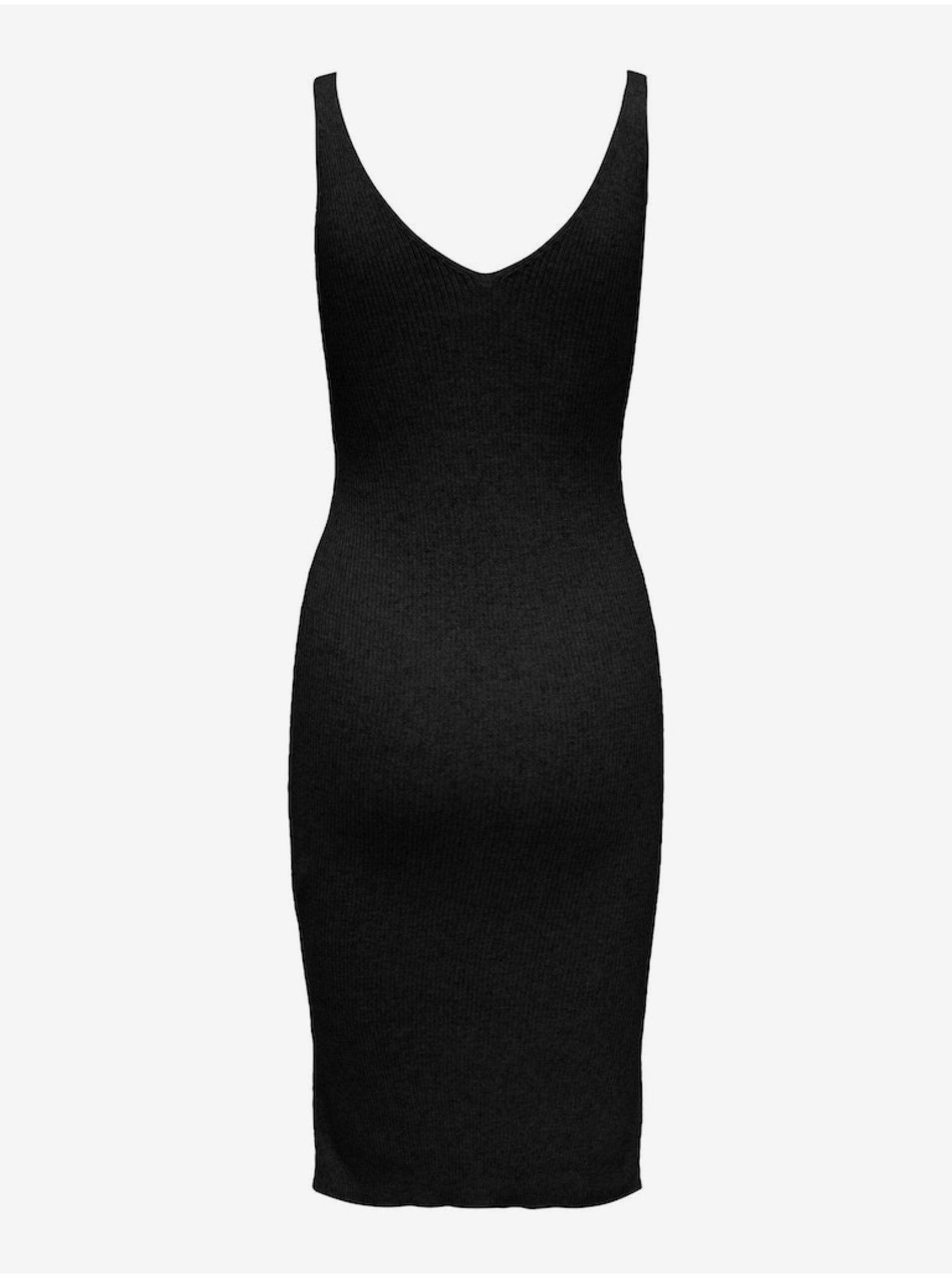 E-shop Černé dámské pouzdrové šaty ONLY Lina