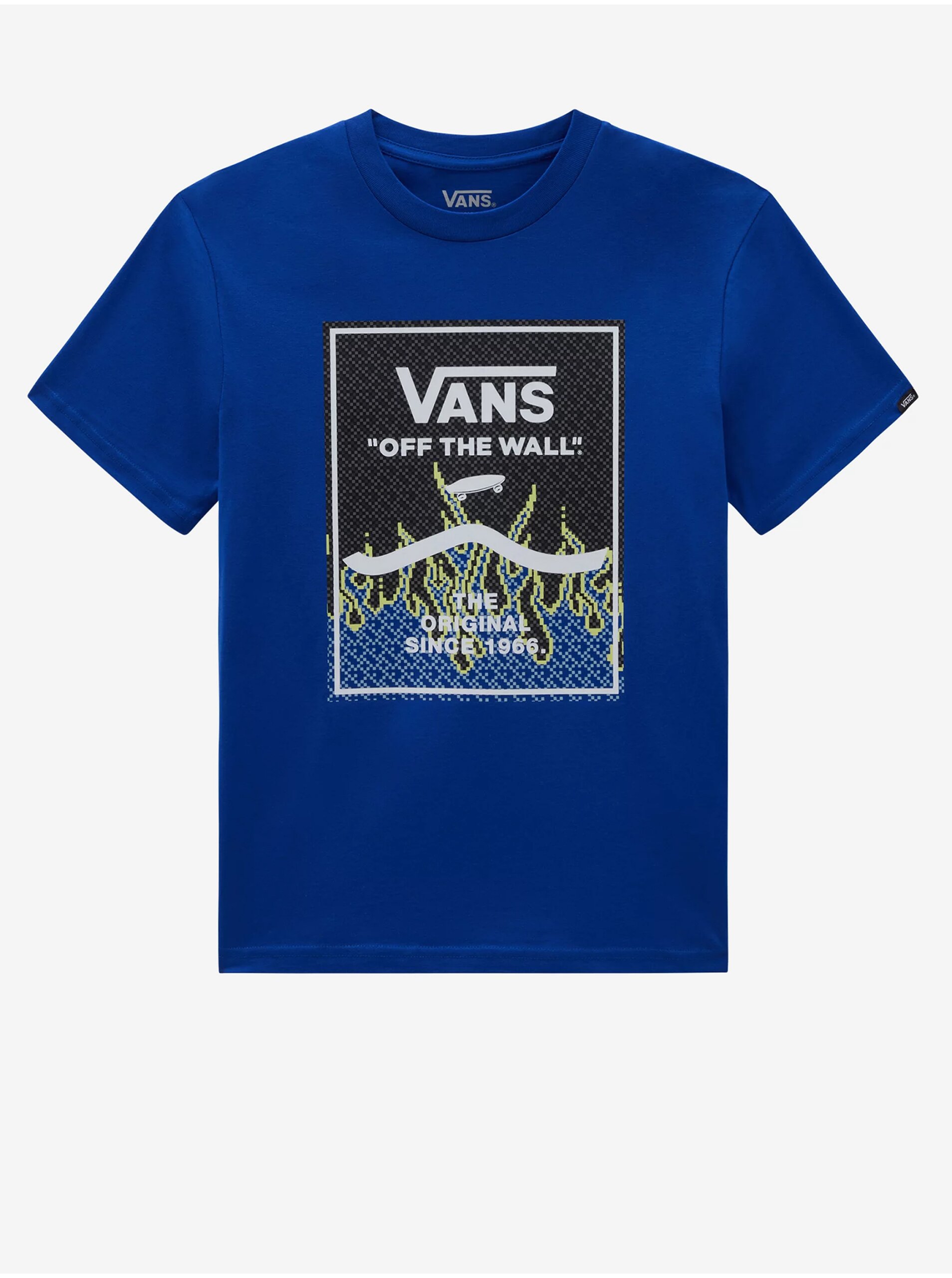 Lacno Modré chlapčenské tričko VANS Print Box 2.0