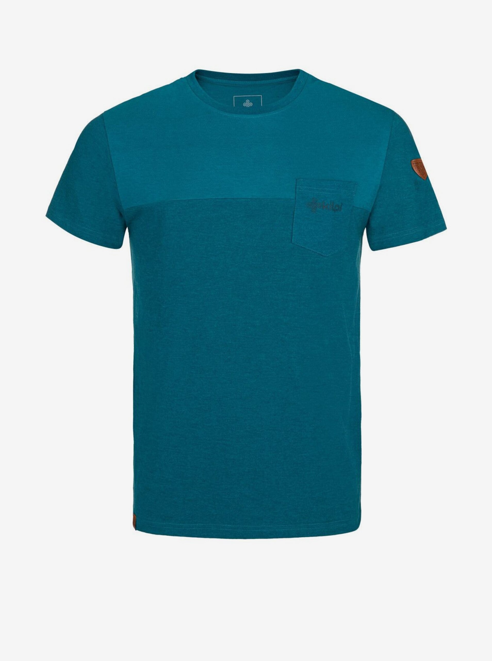 Levně Modré pánské bavlněné tričko Kilpi JAGU