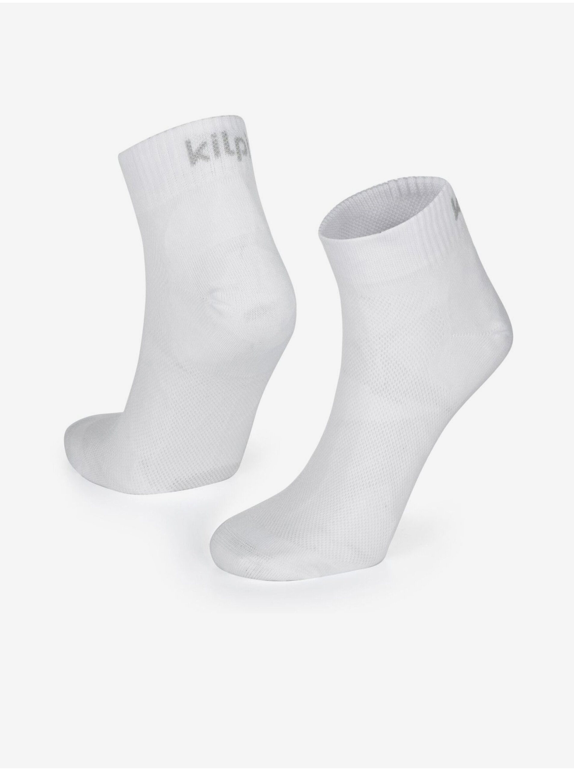 Bílé unisex běžecké ponožky Kilpi MINIMIS