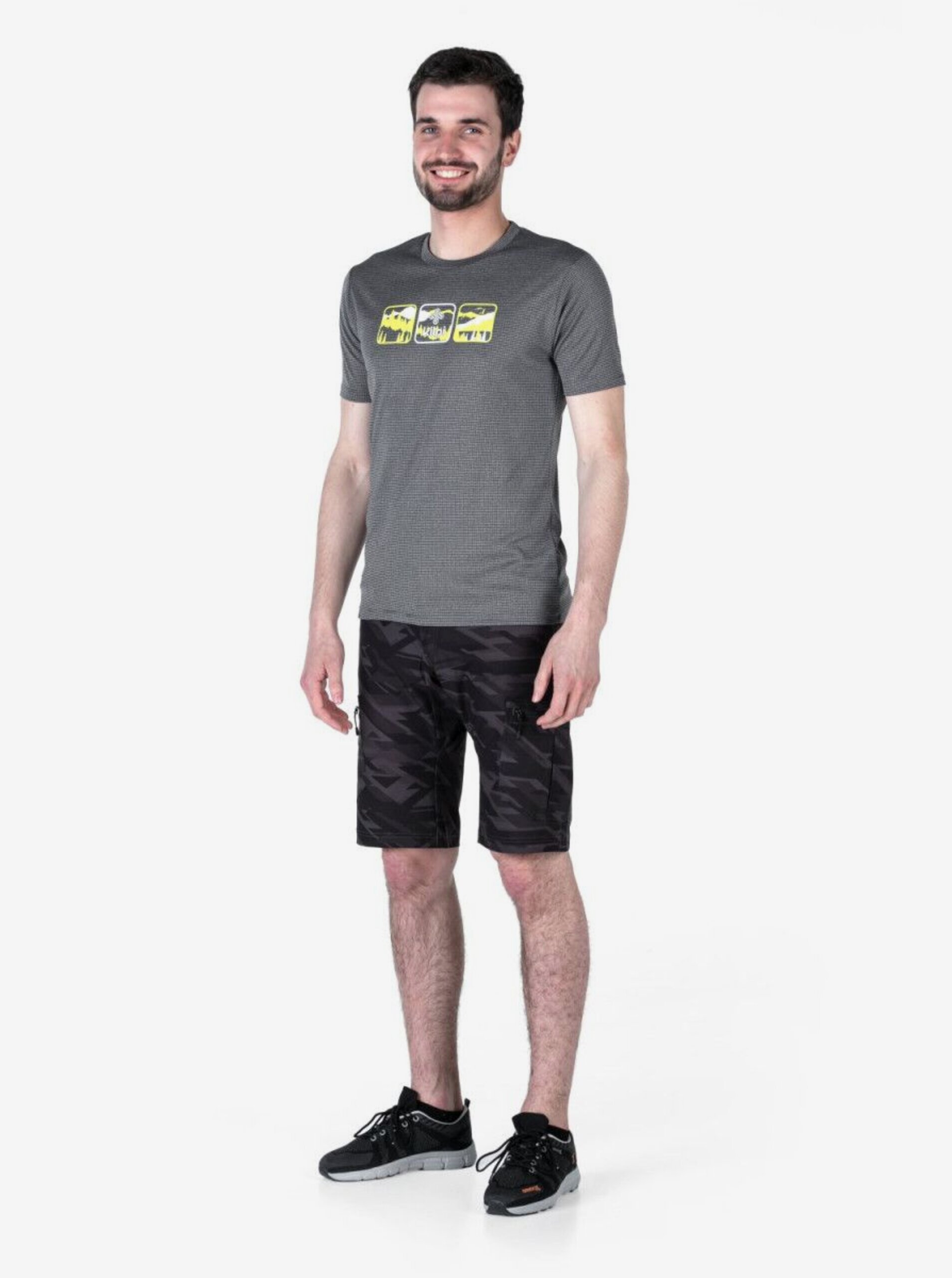 E-shop Pánské outdoorové tričko Kilpi GIACINTO-M Tmavě šedá