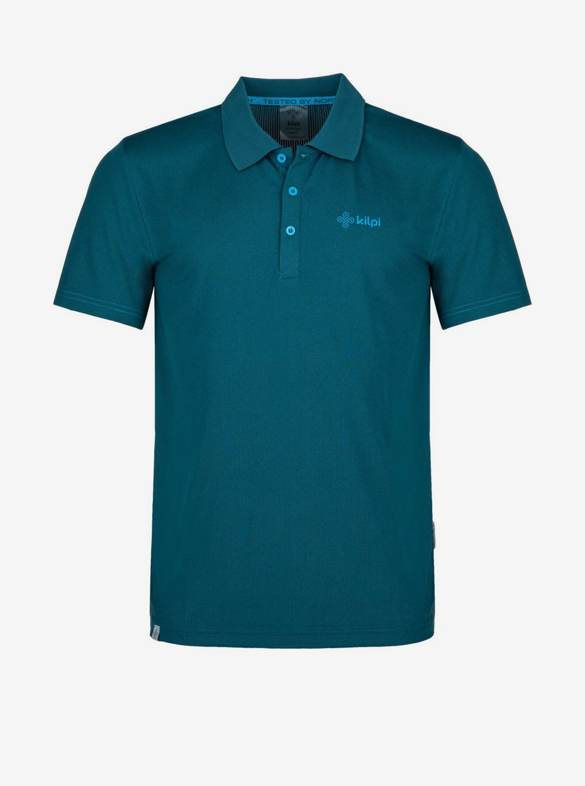 Levně Petrolejové pánské sportovní polo tričko Kilpi COLLAR