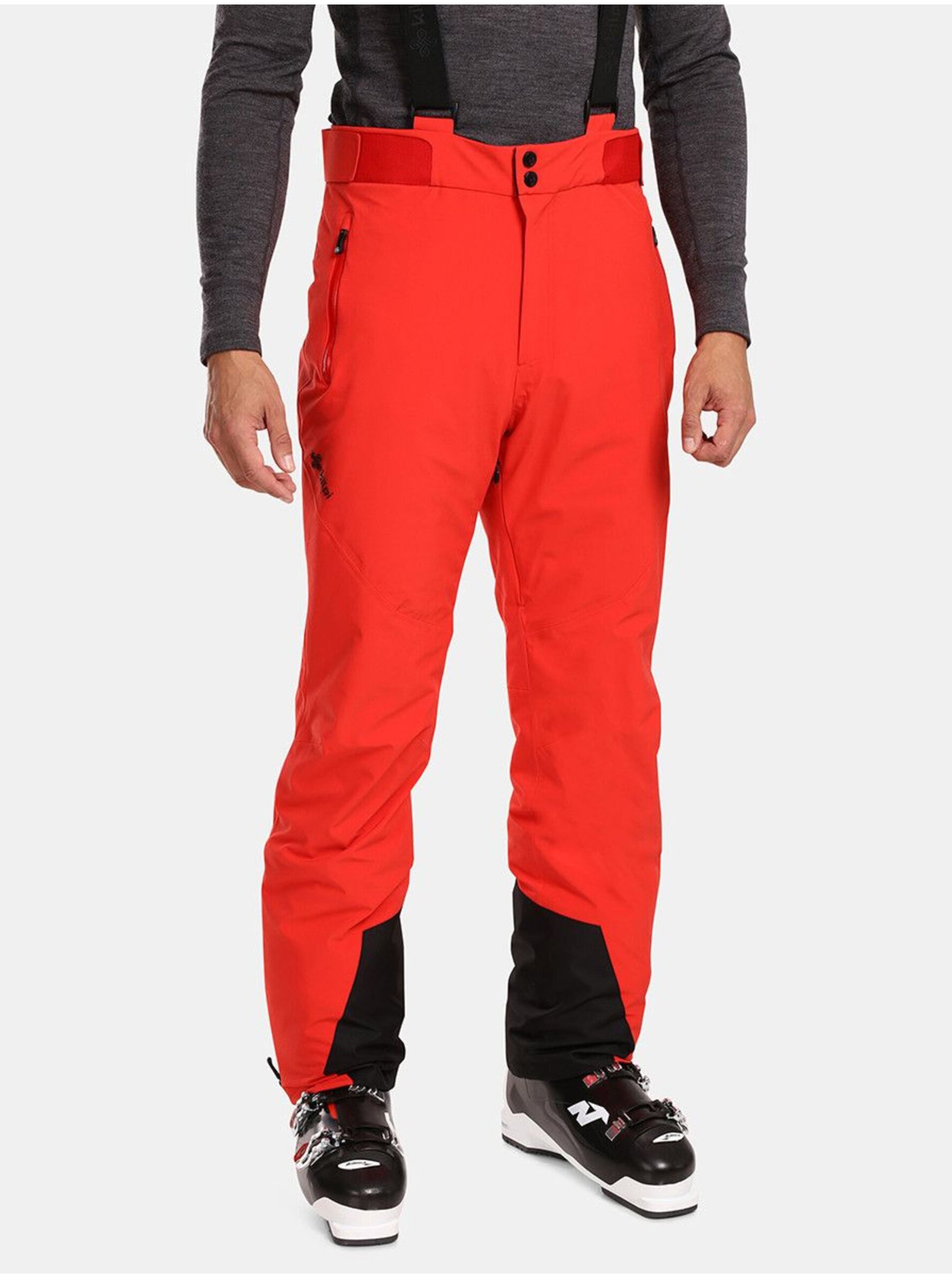 E-shop Červené pánské lyžařské kalhoty Kilpi RAVEL