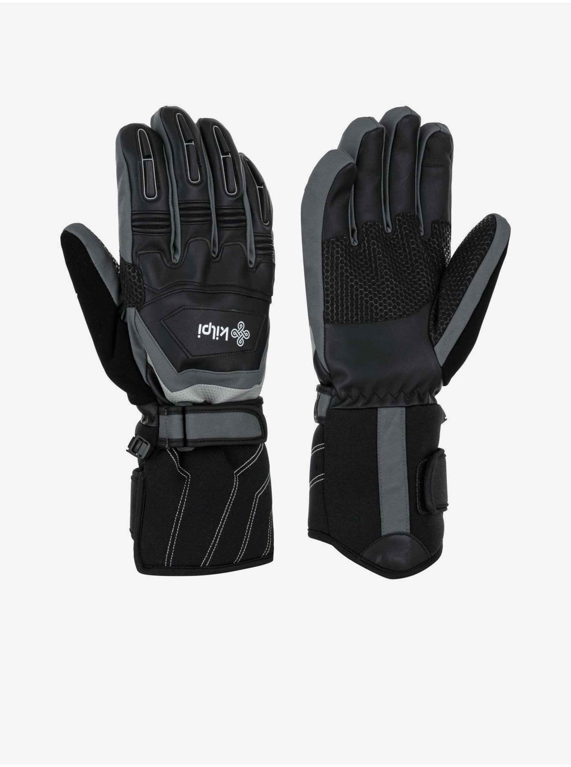 E-shop Čierne lyžiarske rukavice Kilpi STREIF