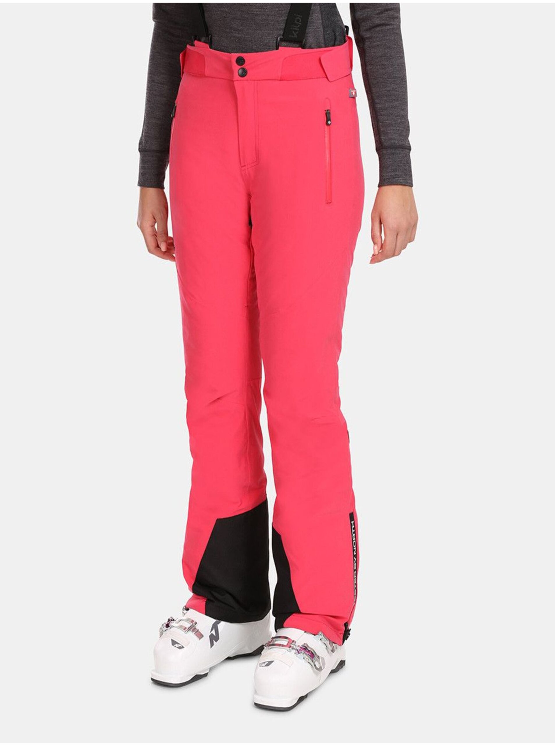 Levně Růžové dámské lyžařské kalhoty Kilpi RAVEL-W