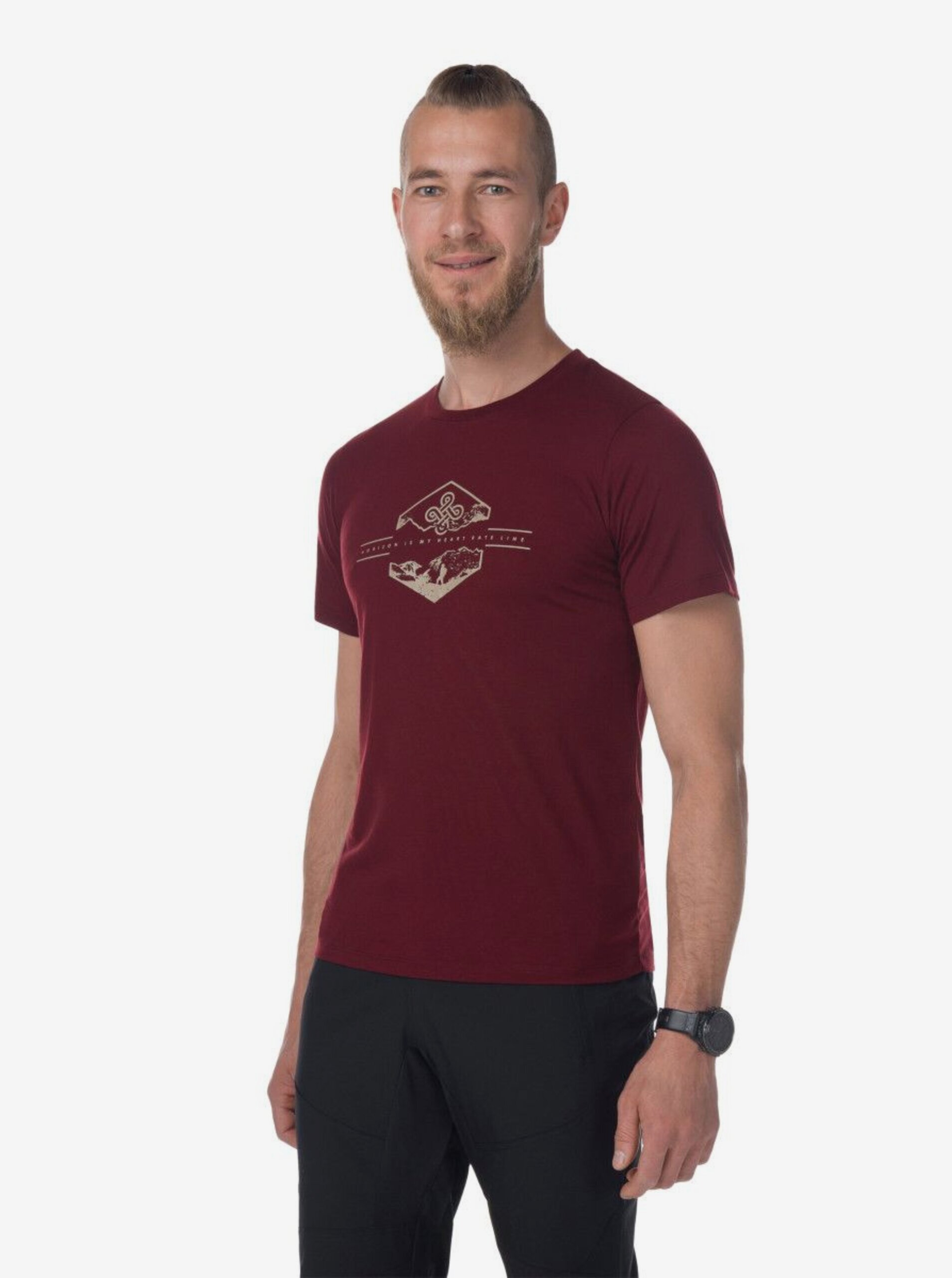 E-shop Vínové pánské tričko Kilpi GAROVE