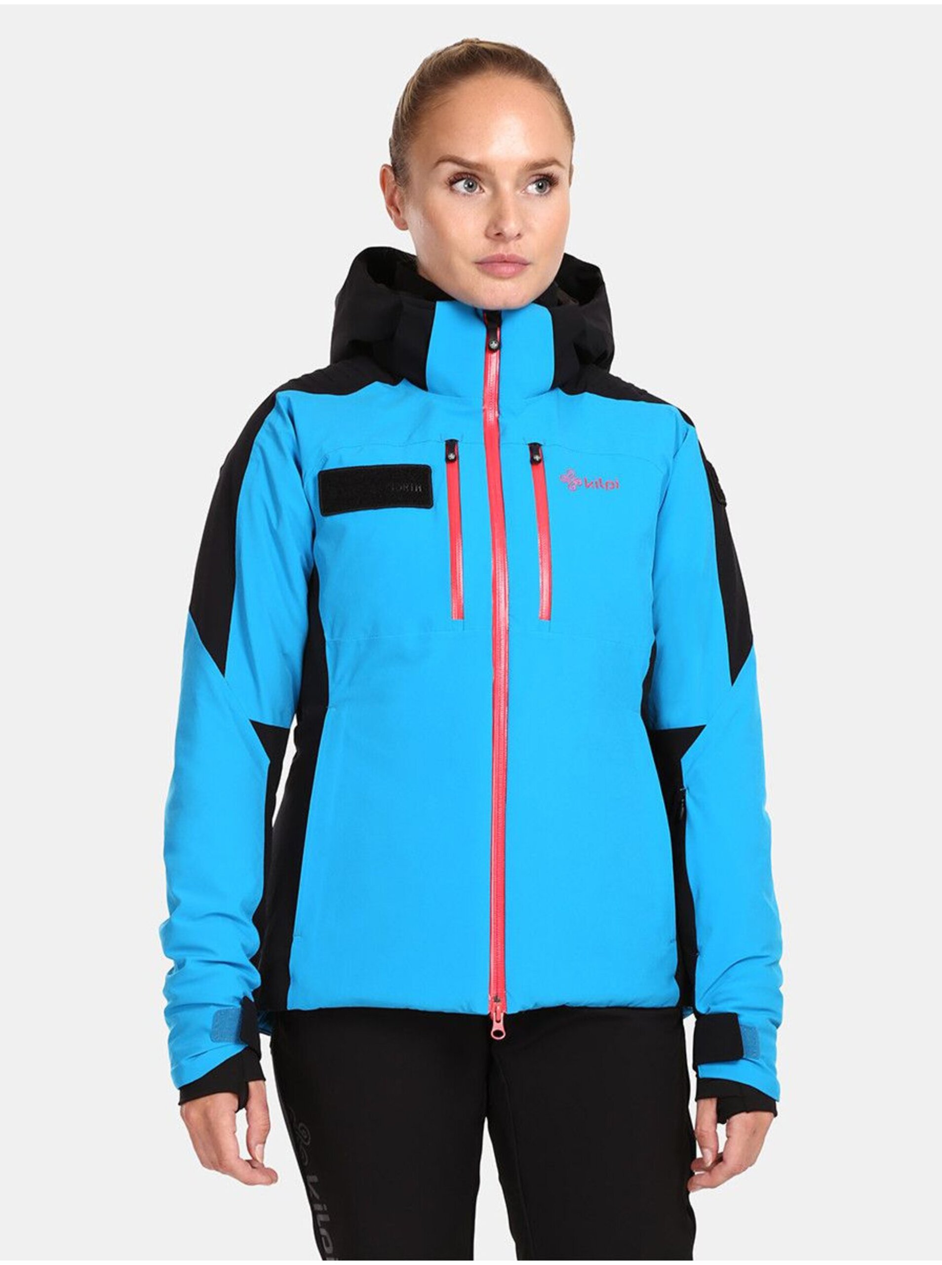 Lacno Čierno-modrá dámska lyžiarska bunda Kilpi DEXEN-W