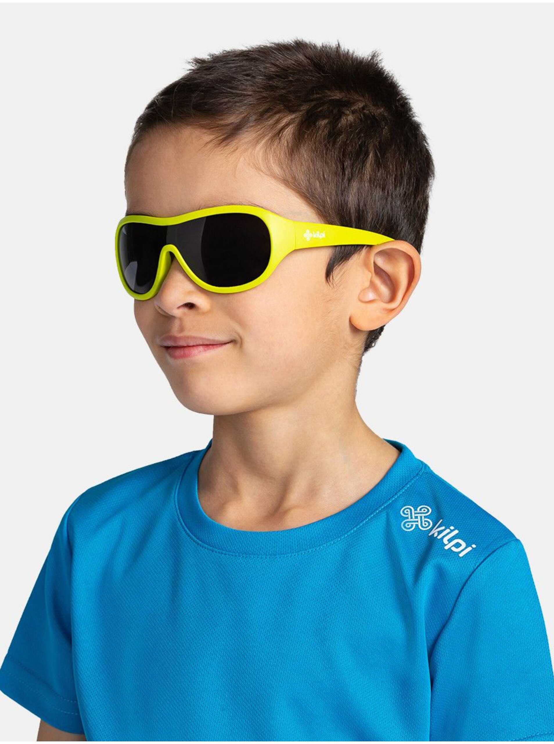 Levně Neonově zelené holčičí sluneční brýle Kilpi SUNDS