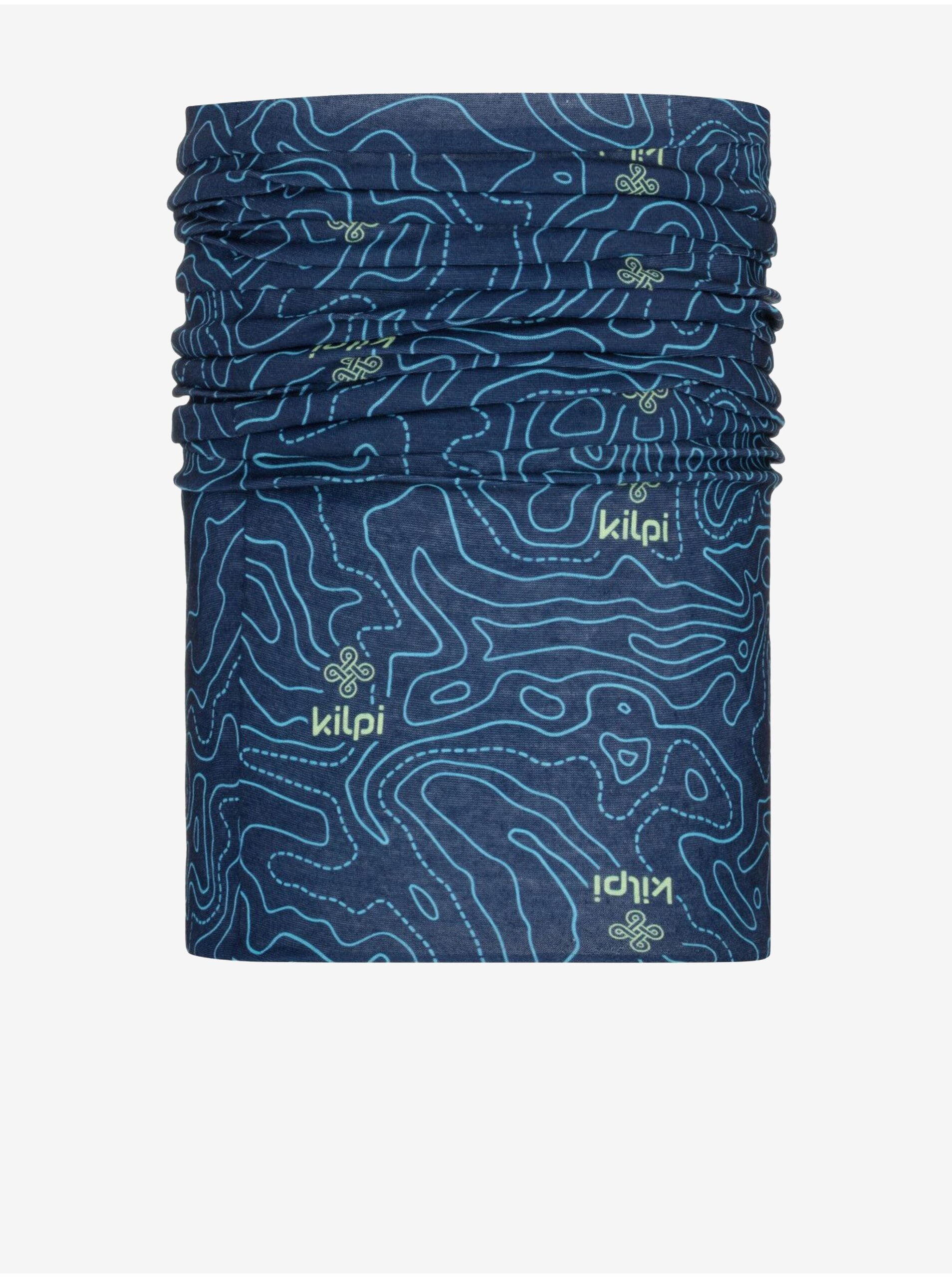 Levně Tmavě modrý vzorovaný nákrčník Kilpi Darlin
