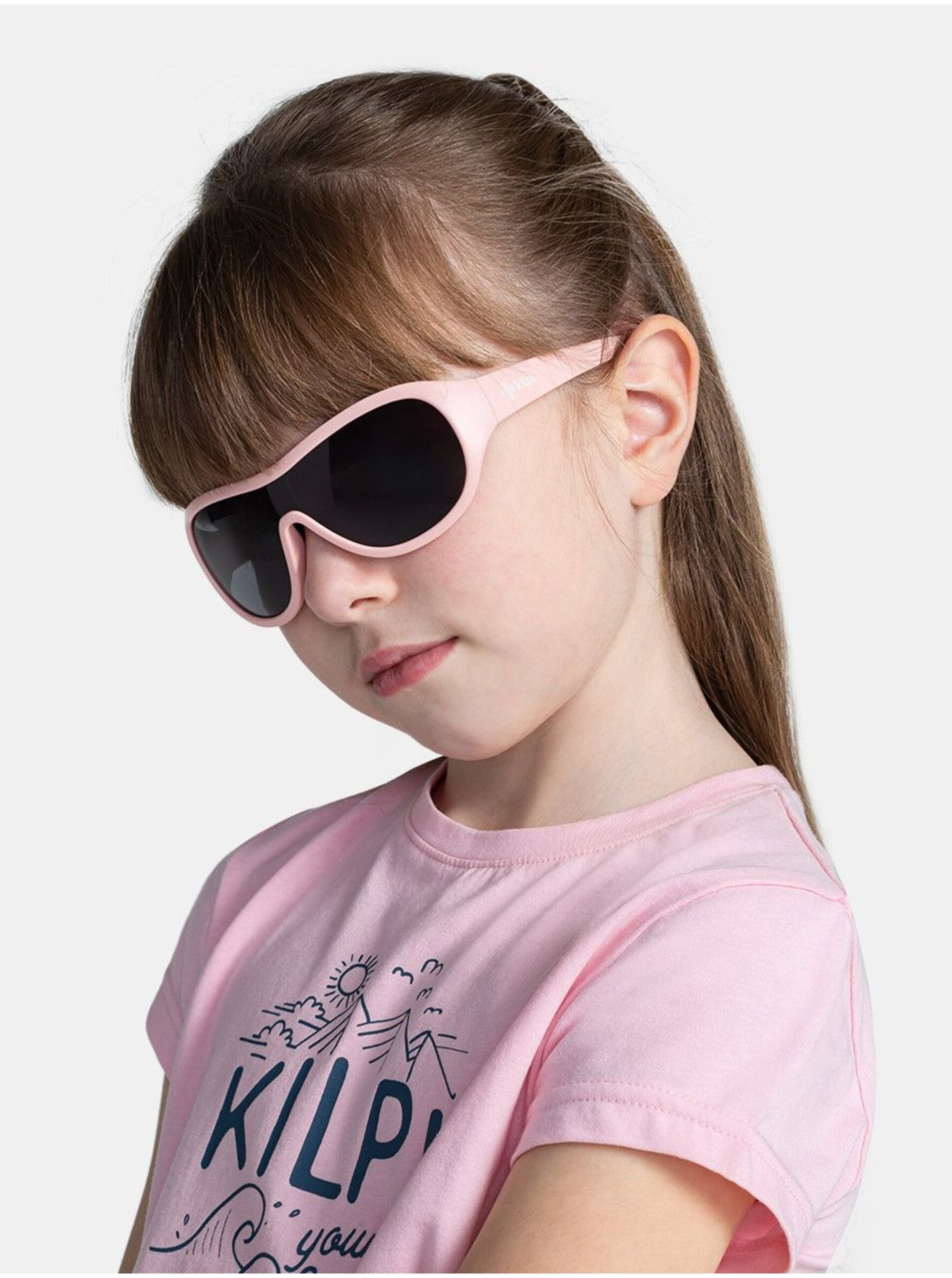 Lacno Svetloružové dievčenské slnečné okuliare Kilpi SUNDS