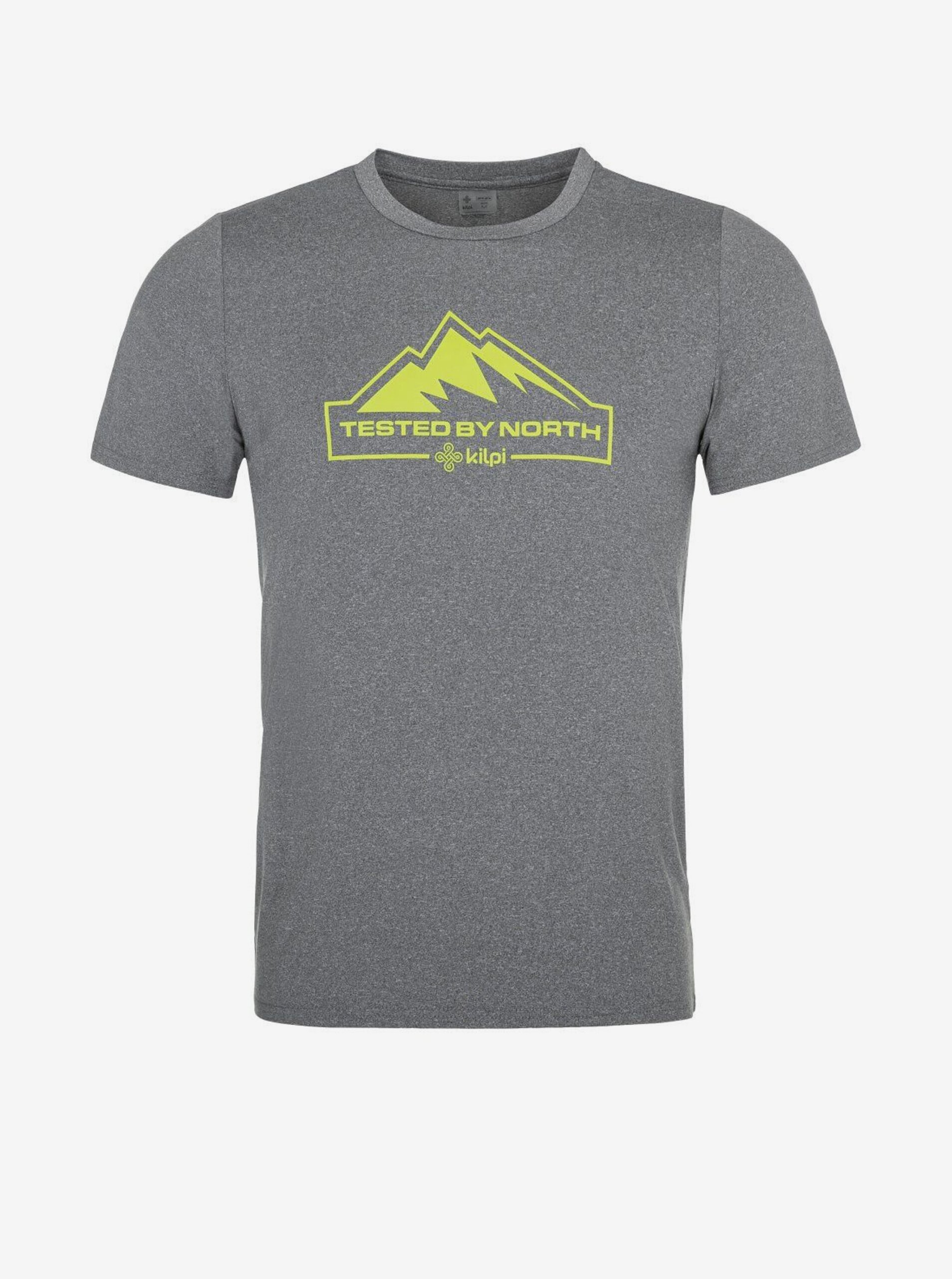 E-shop Šedé pánské tričko s potiskem Kilpi LISMAIN