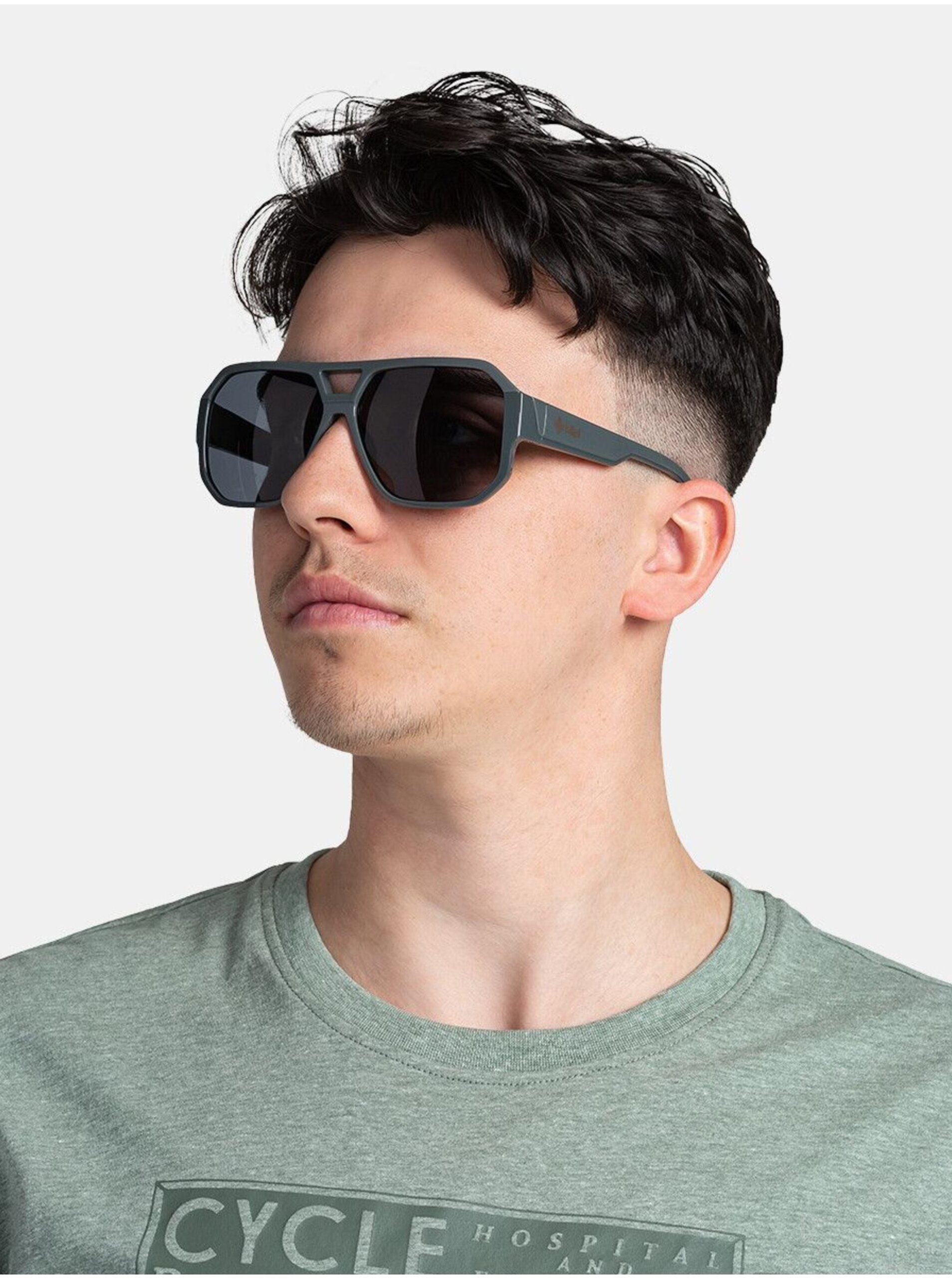 E-shop Tmavě zelené sluneční brýle Kilpi TIMOTE-U