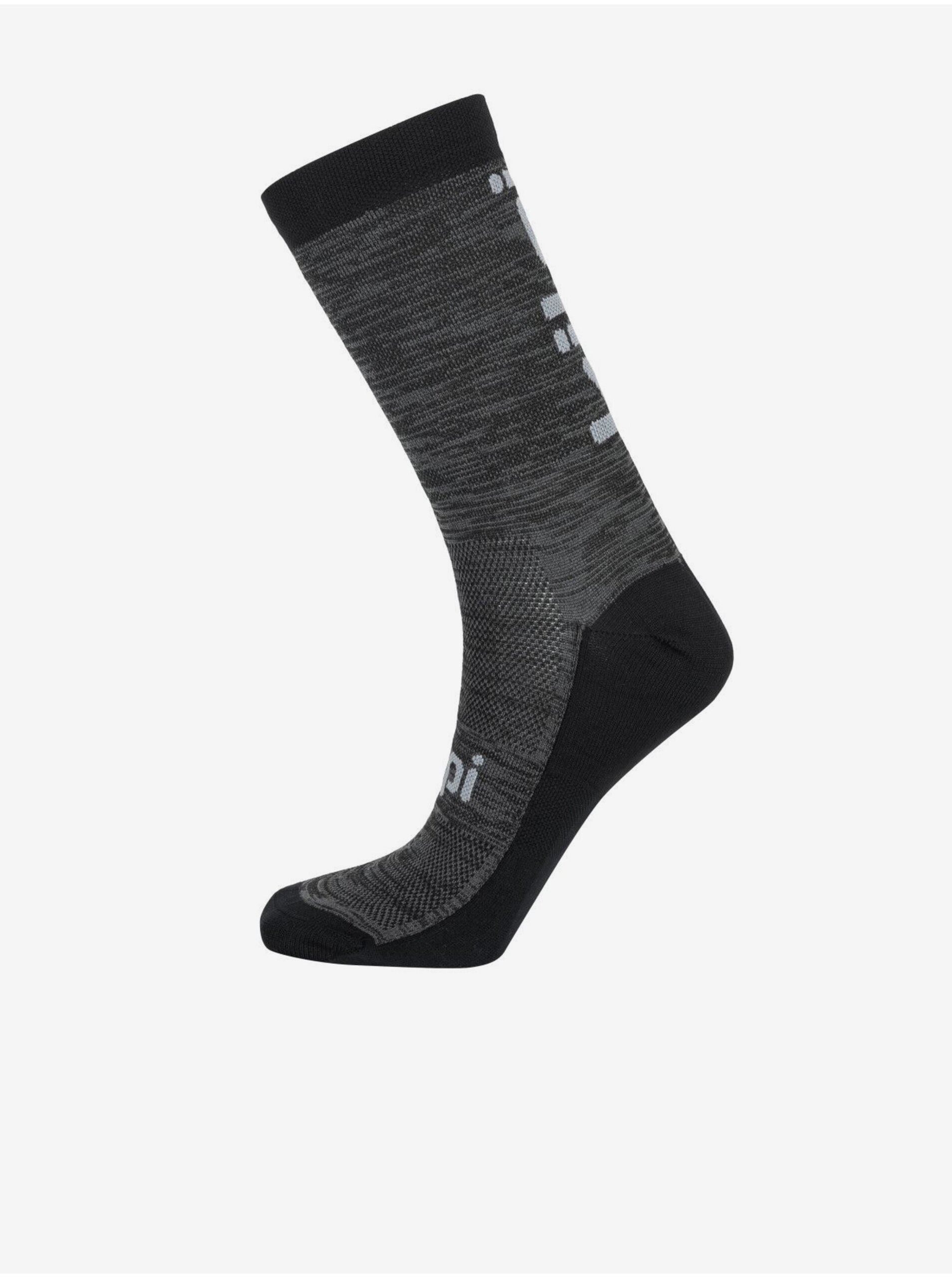 Lacno Čierno-šedé unisex športové ponožky Kilpi BORENY