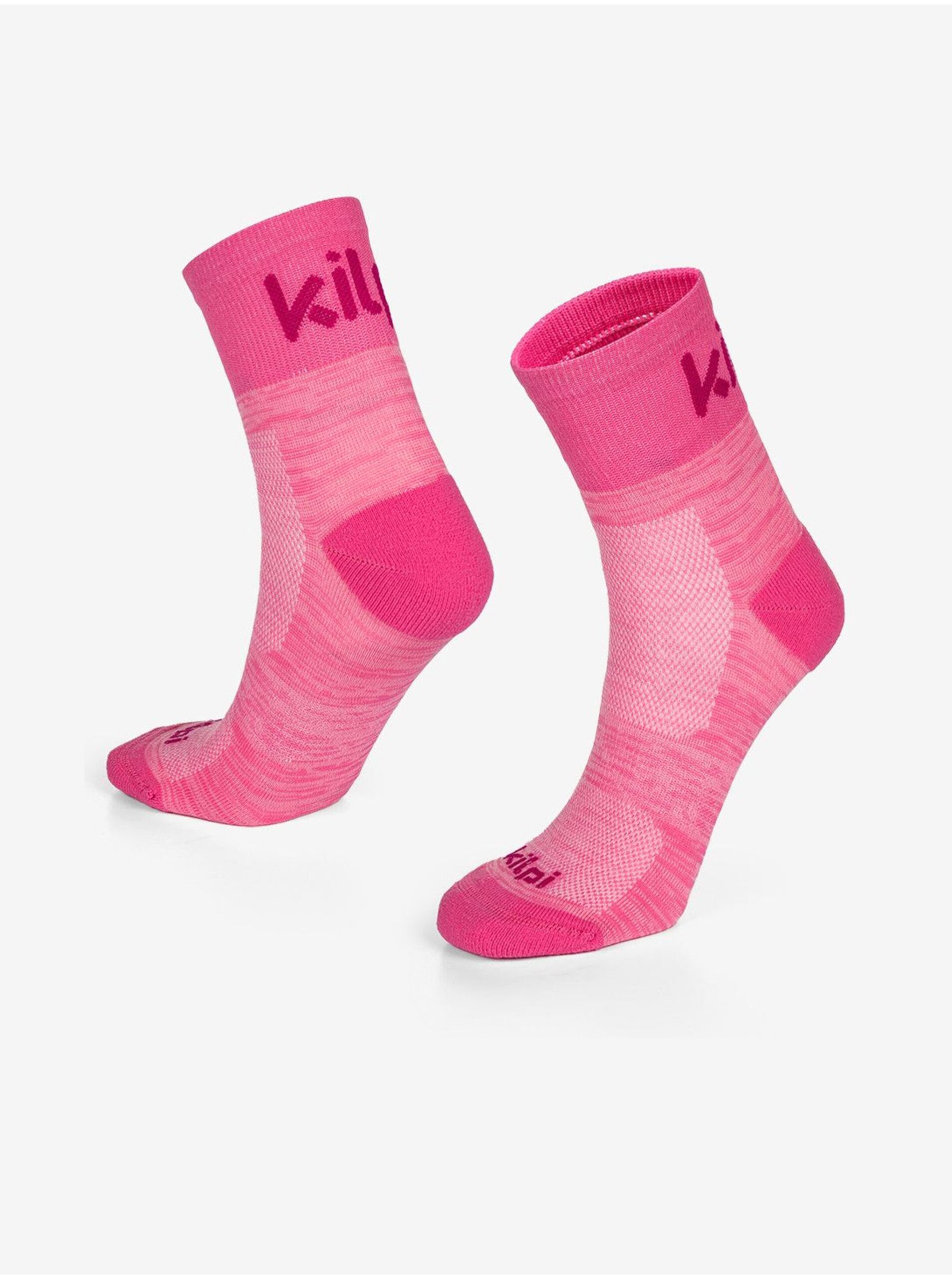 Levně Růžové unisex sportovní ponožky Kilpi SPEED