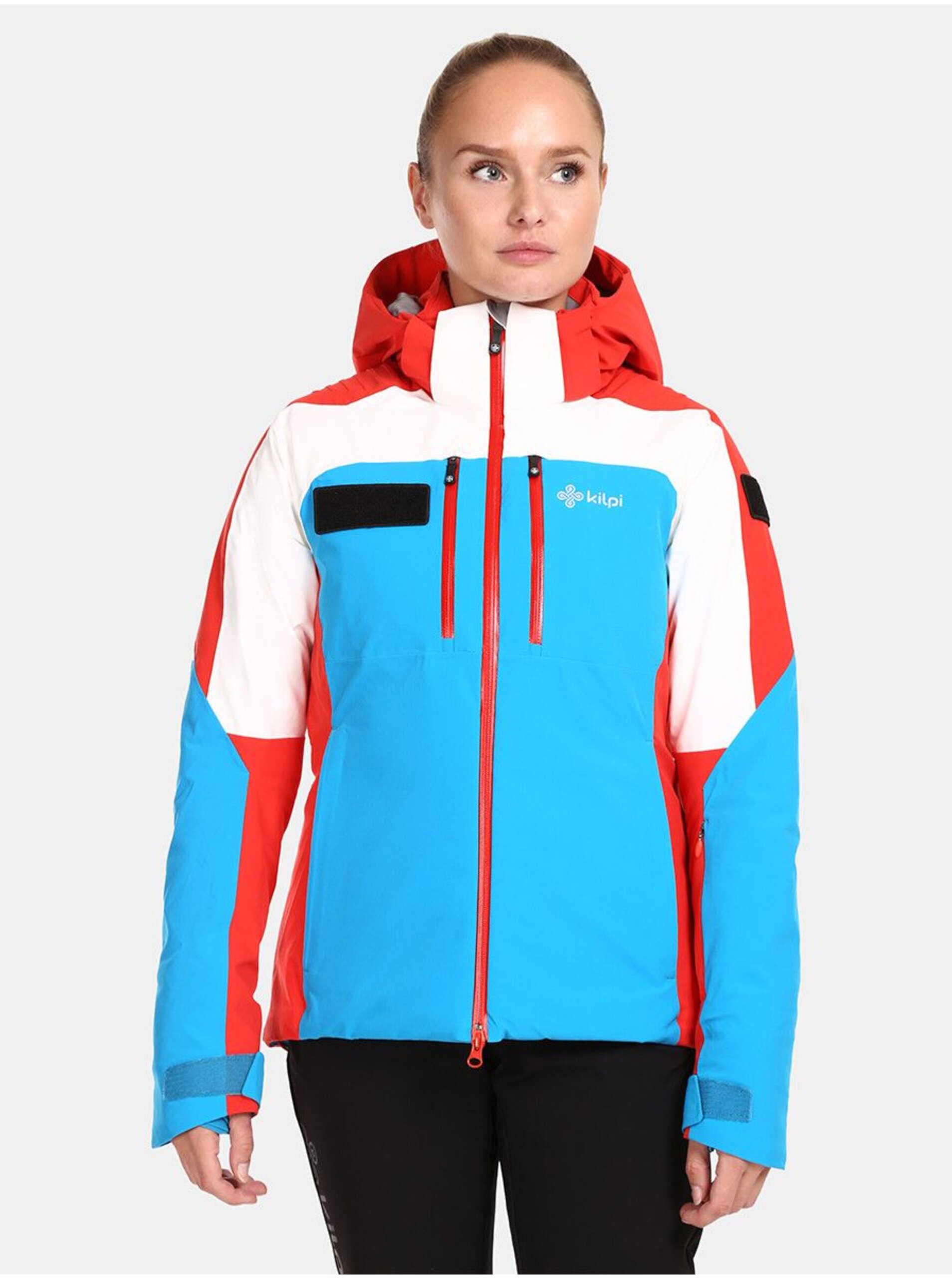 Lacno Červeno-modrá dámska lyžiarska bunda Kilpi DEXEN-W