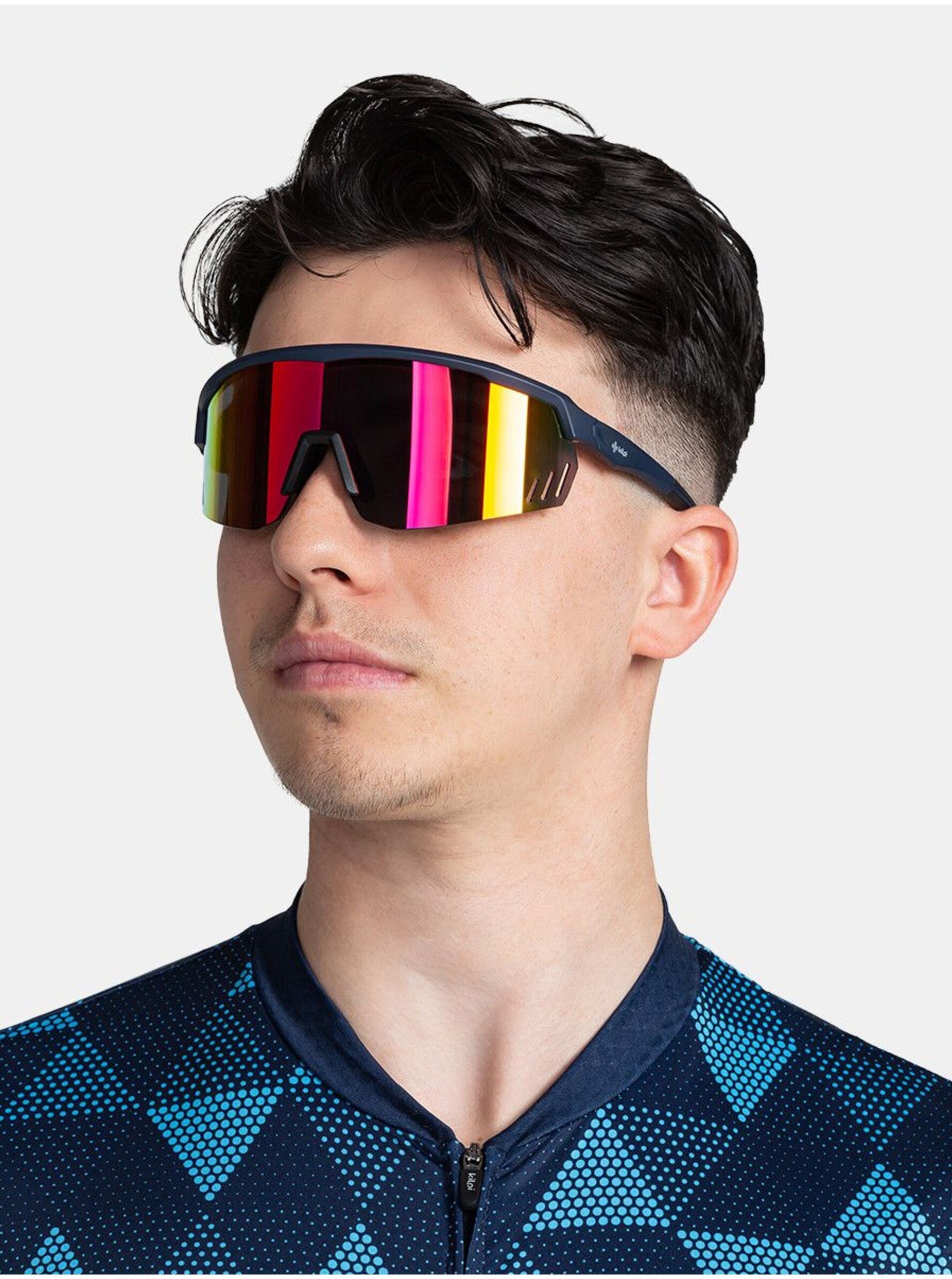 E-shop Tmavě modré unisex sportovní sluneční brýle Kilpi Lecanto