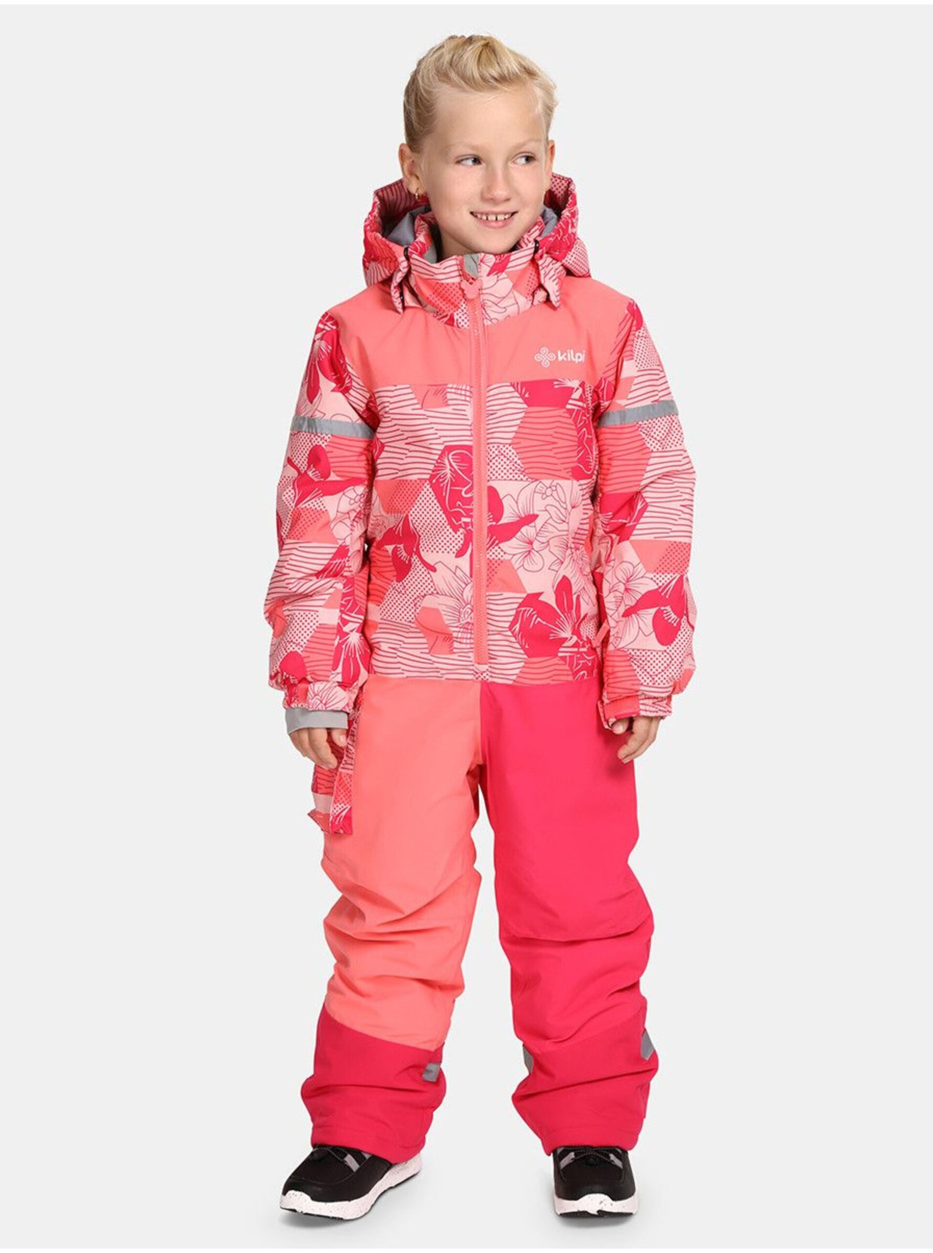 Lacno Ružová detská lyžiarska kombinéza Kilpi PONTINO-J