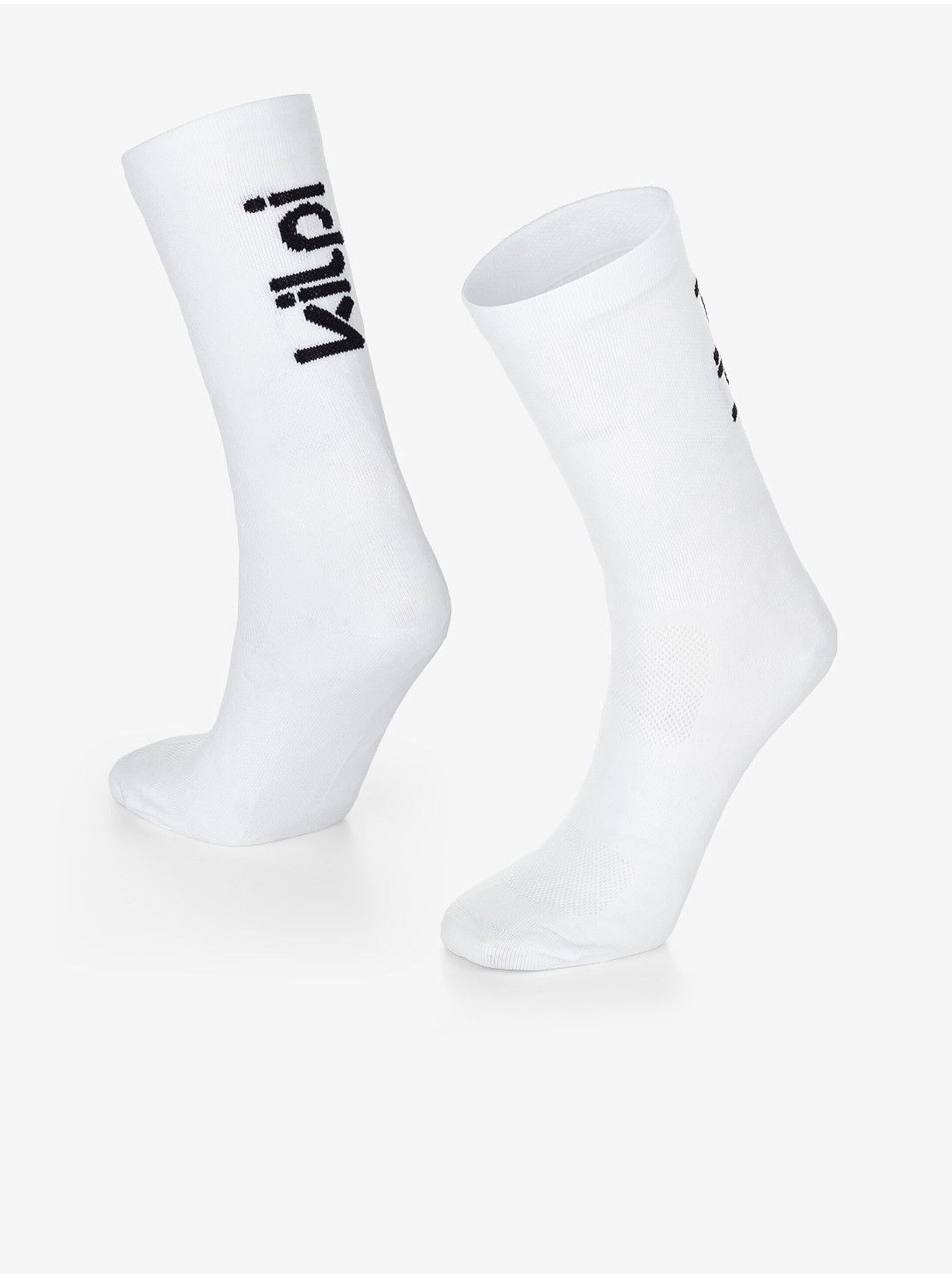 Levně Bílé unisex ponožky Kilpi Cycler