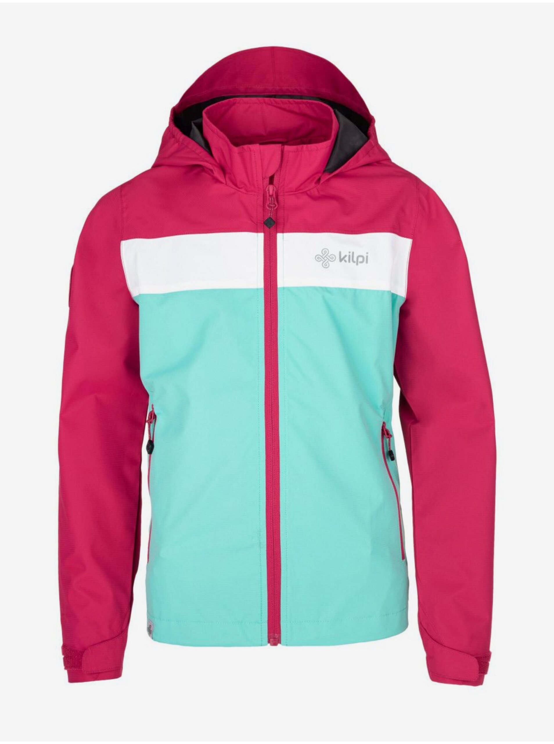 E-shop Růžovo-tyrkysová holčičí outdoorová bunda Kilpi Orleti