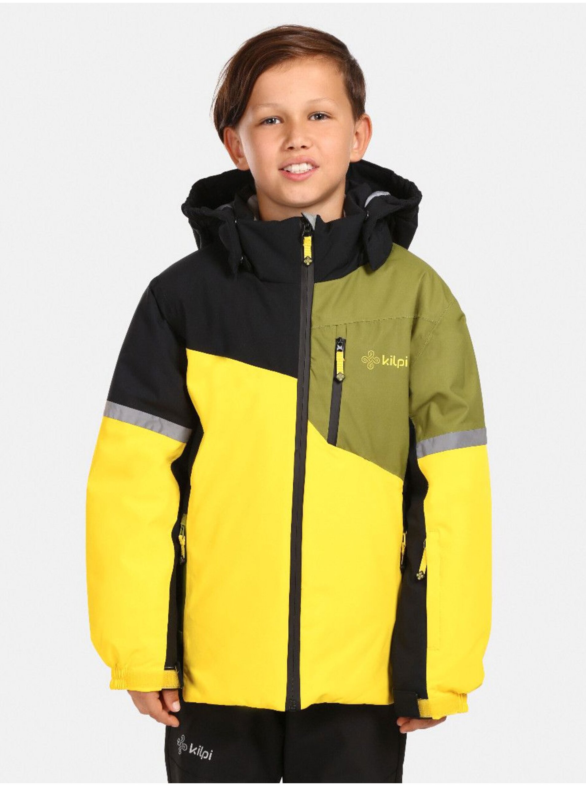 E-shop Žlutá klučičí zimní bunda Kilpi Ferden