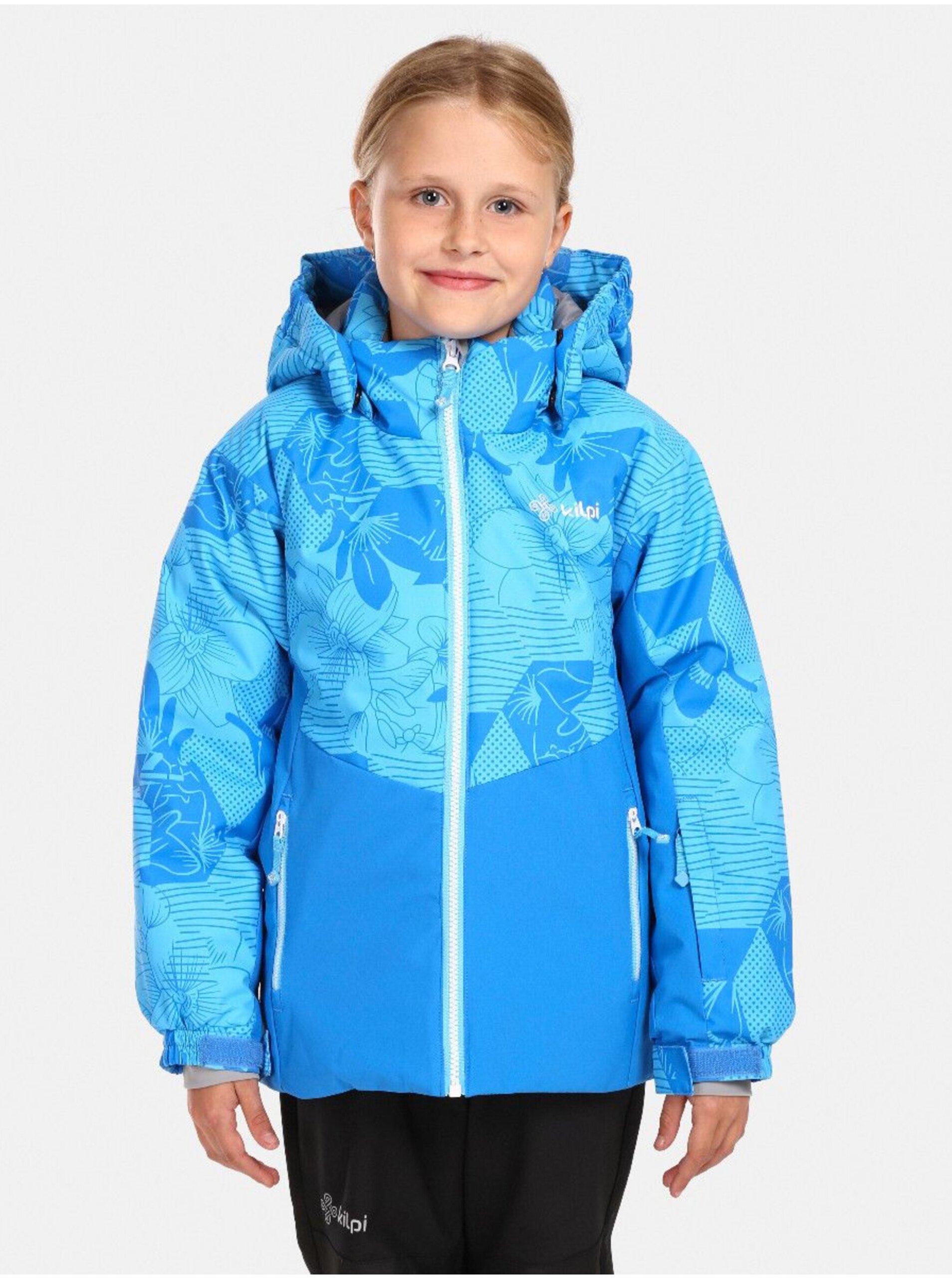 Lacno Modrá dievčenská lyžiarska bunda Kilpi Samara-JG