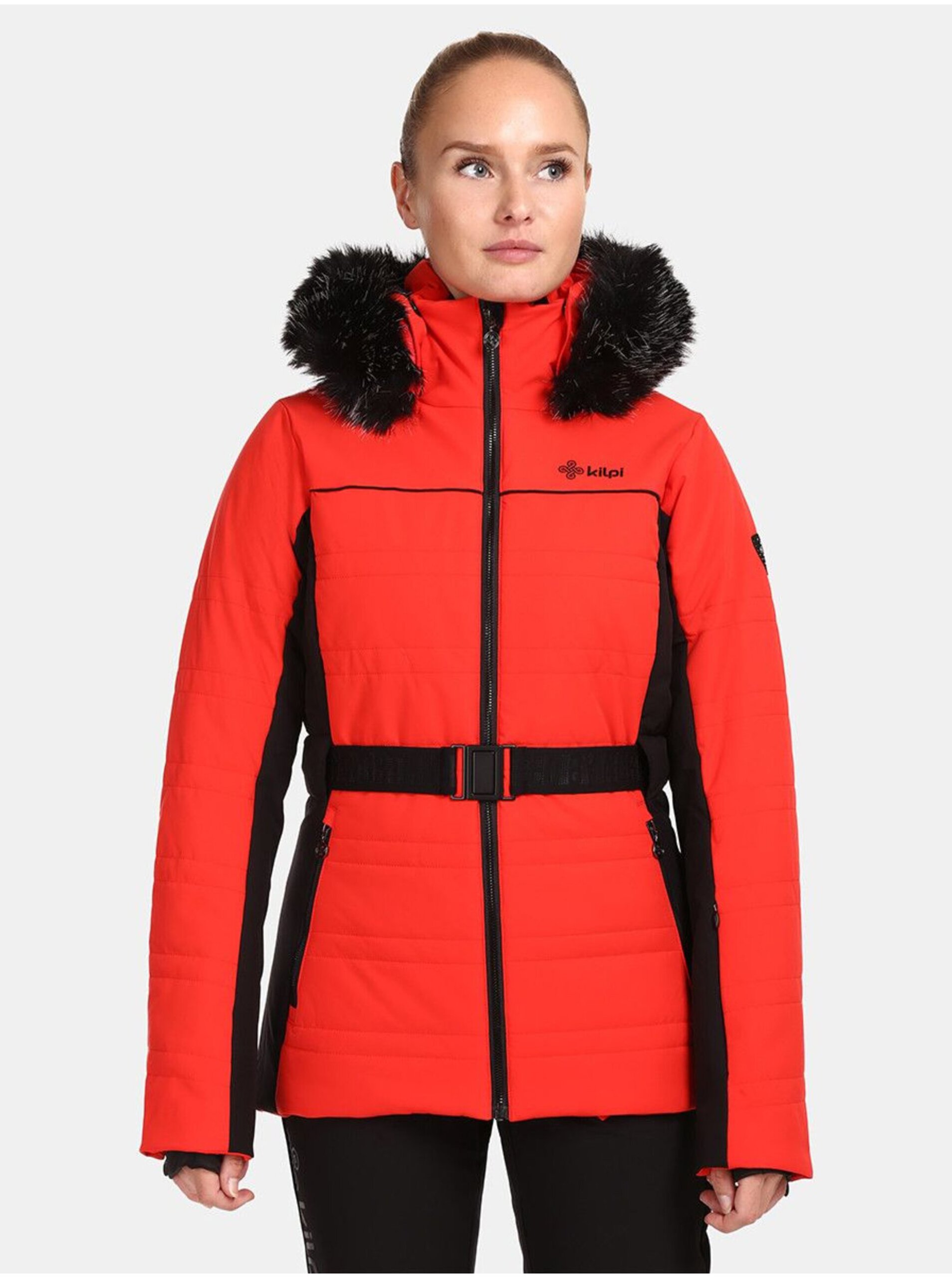 Levně Červená dámská lyžařská zimní bunda Kilpi Carrie