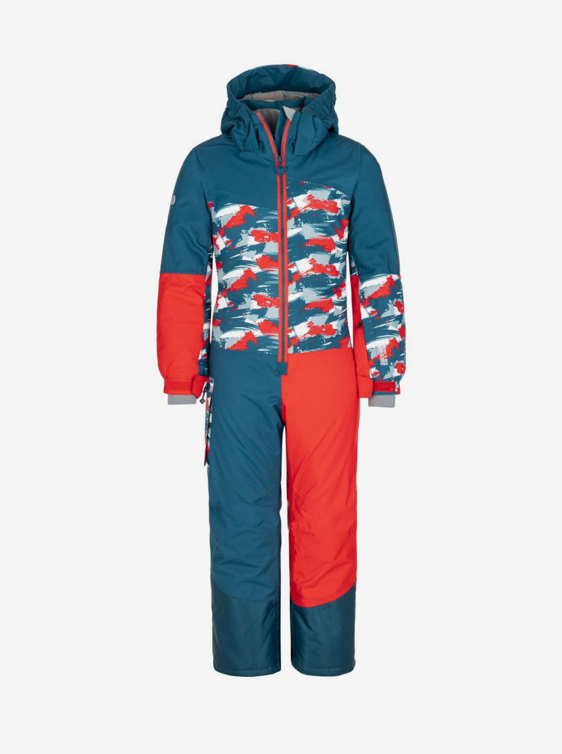 Lacno Oranžovo-modrá chlapčenská lyžiarska kombinéza Kilpi Pontino
