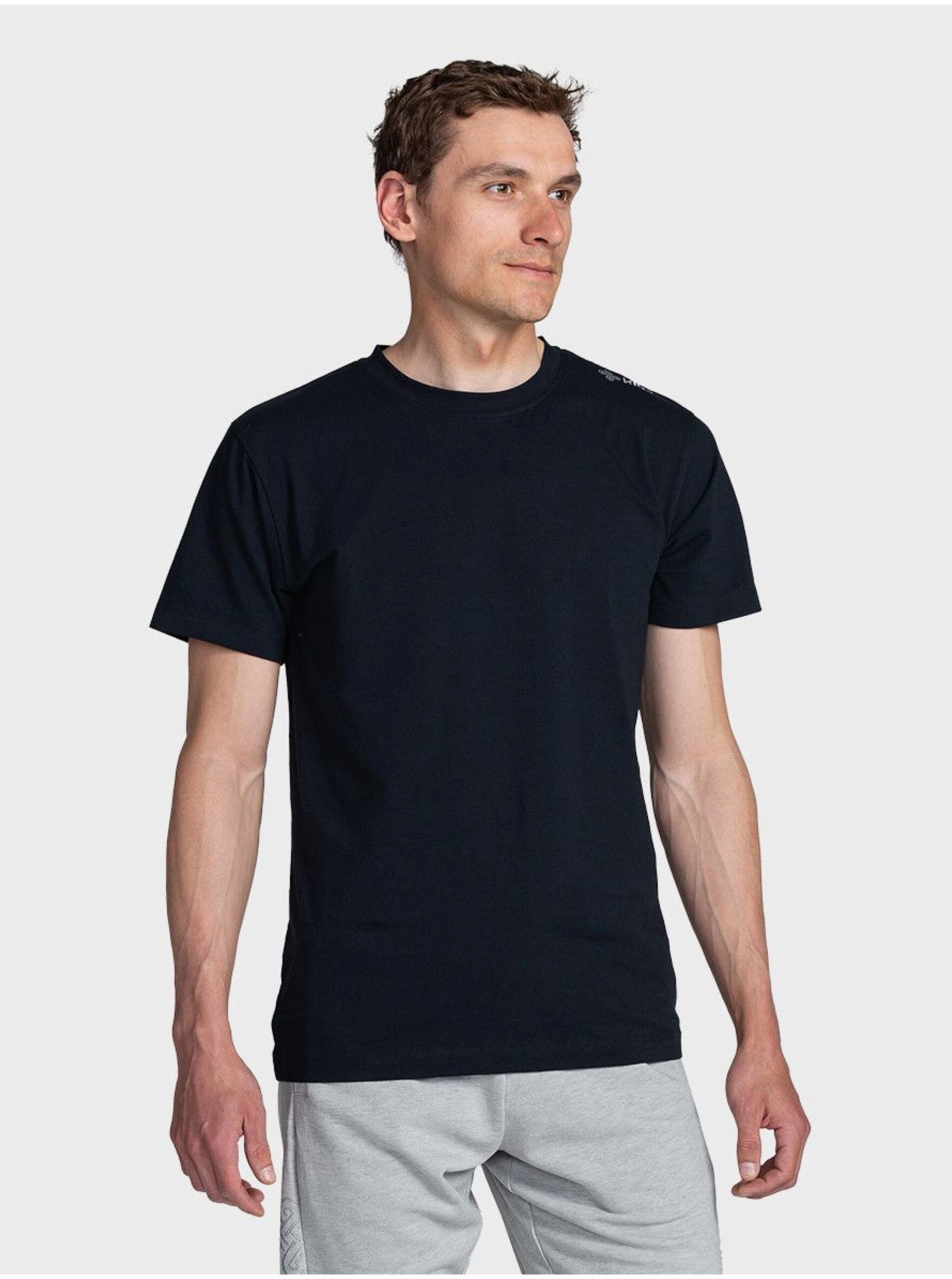Lacno Čierne pánske basic tričko Kilpi PROMO