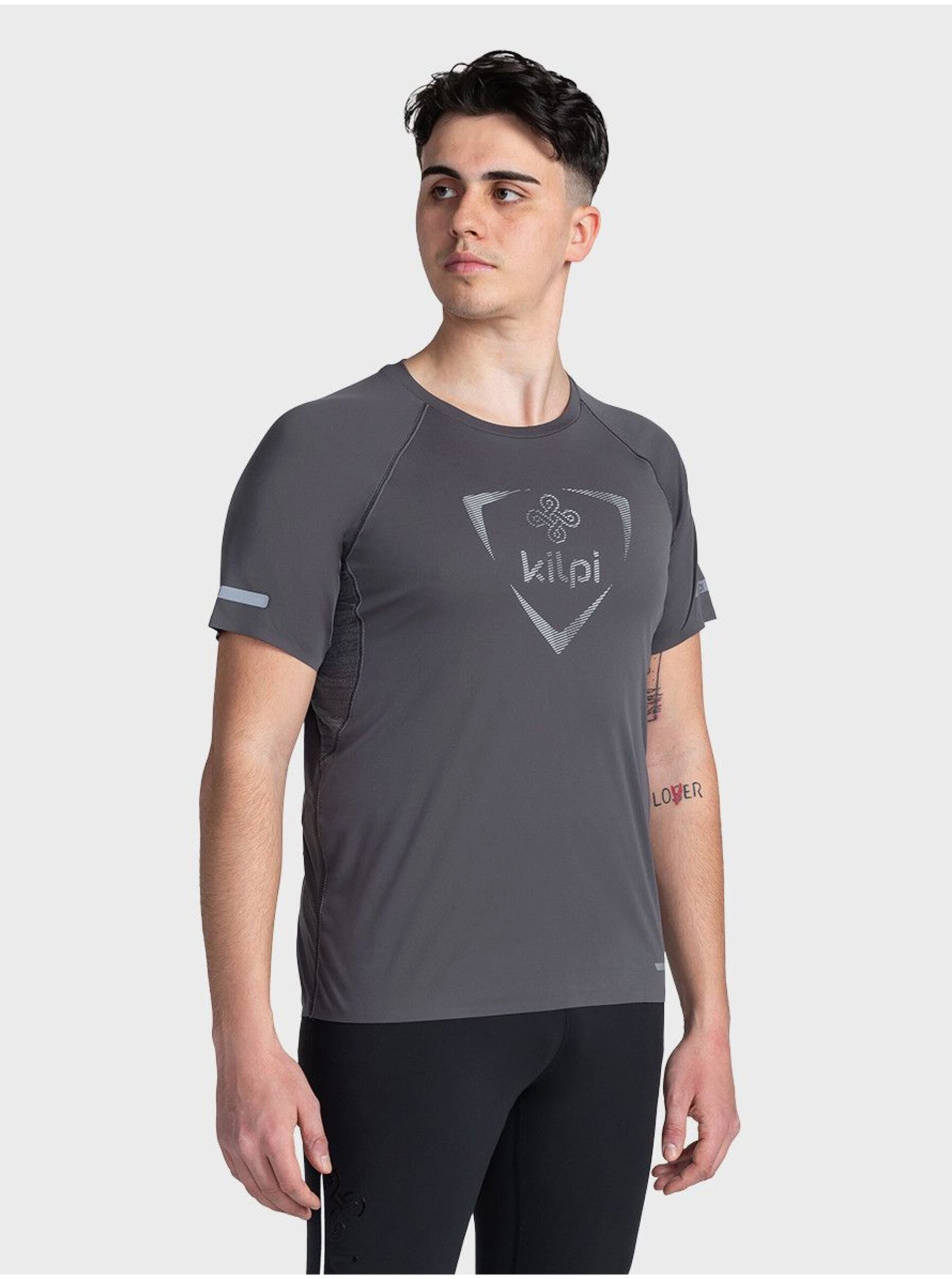E-shop Šedé pánské sportovní tričko Kilpi WYLDER