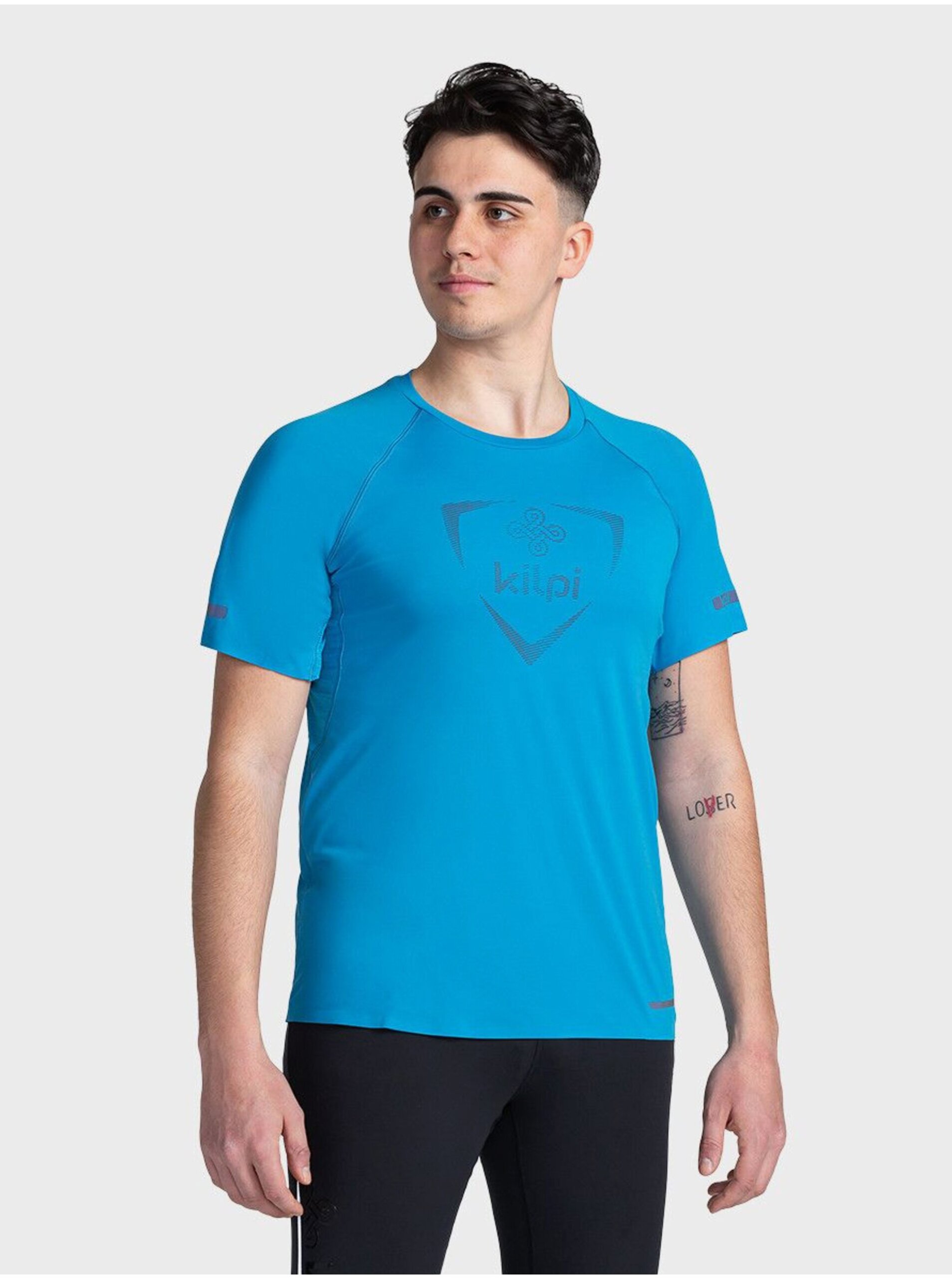 Levně Modré pánské sportovní tričko Kilpi WYLDER