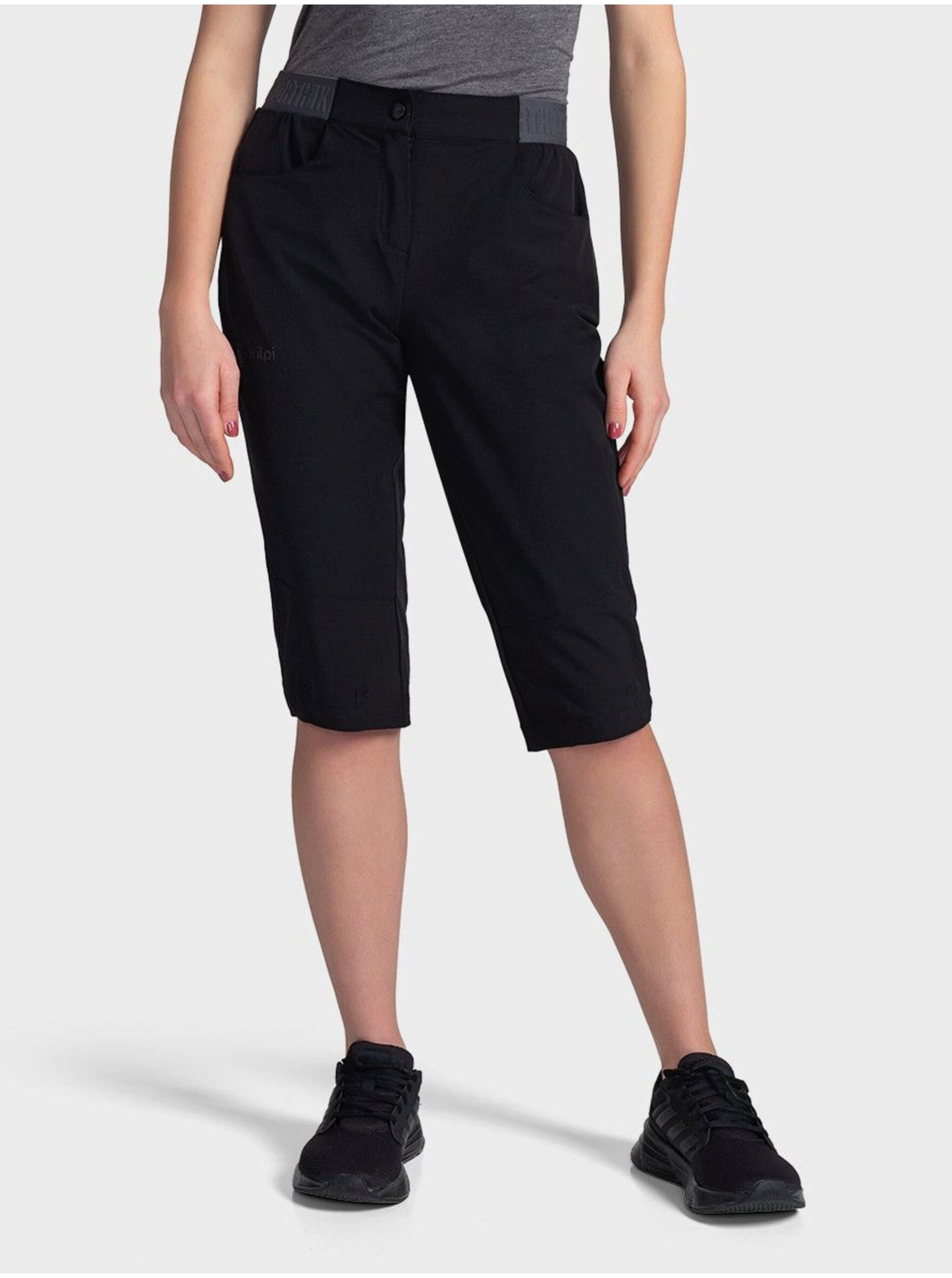 E-shop Čierne dámske športové trojštvrťové nohavice Kilpi MEEDIN