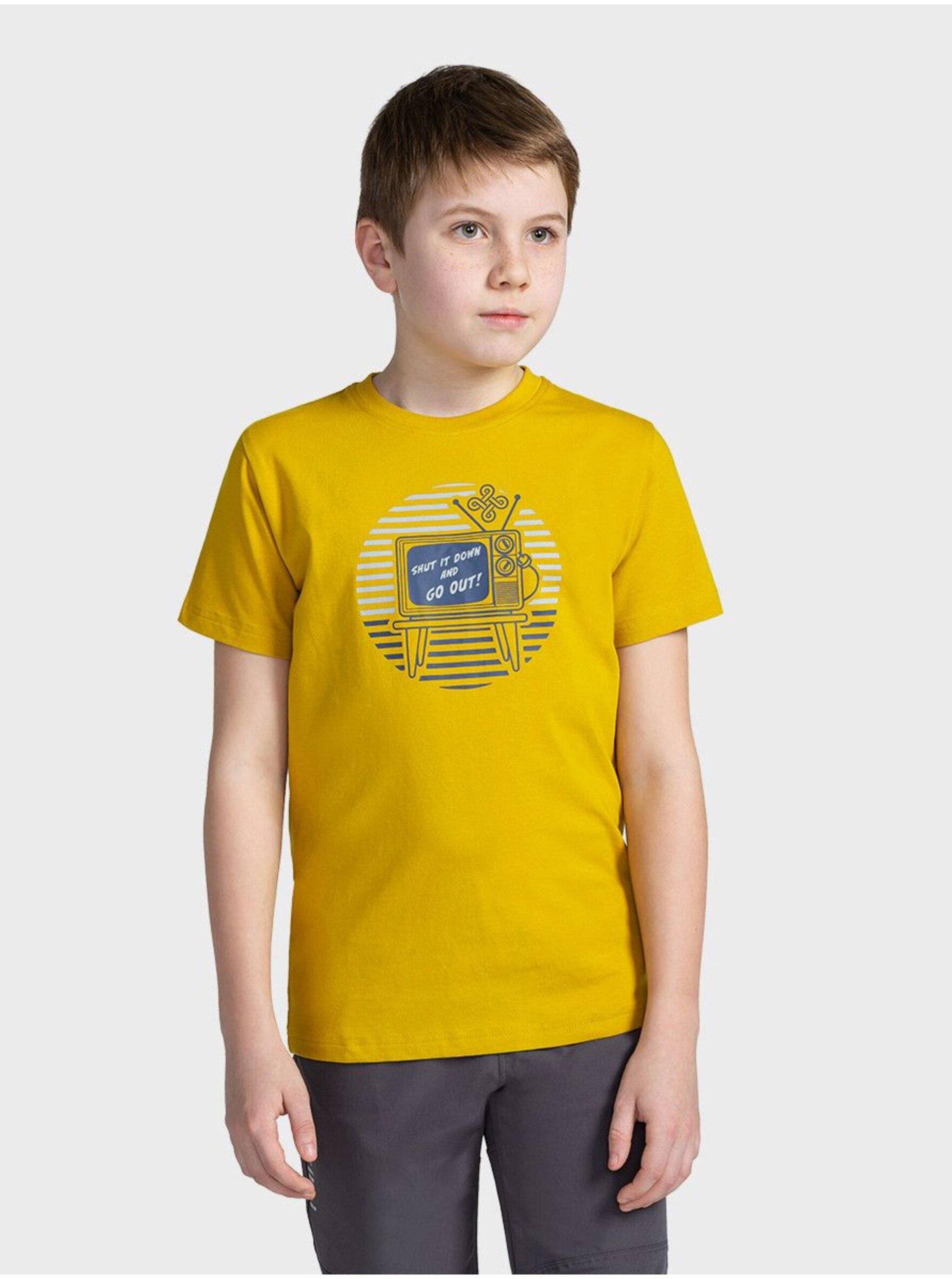 E-shop Žluté klučičí triko Kilpi SALO