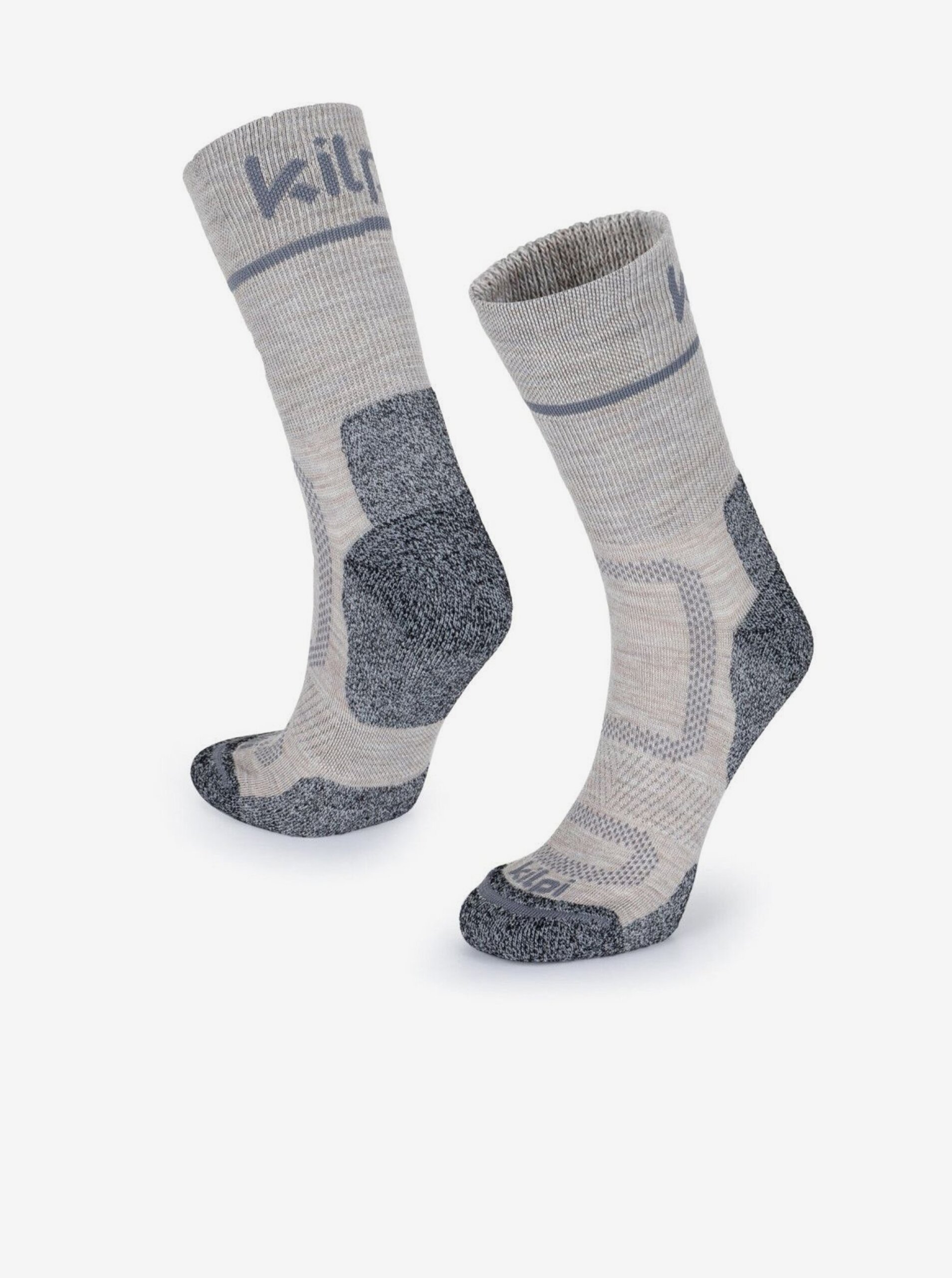 Levně Světle šedé pánské portovní ponožky Kilpi STEYR