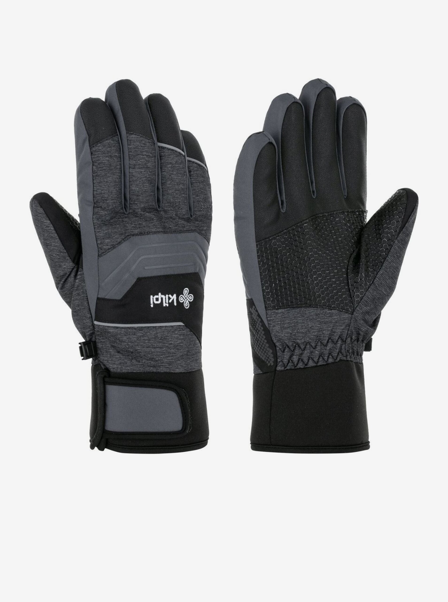 E-shop Tmavě šedé pánské lyžařské rukavice Kilpi SKIMI