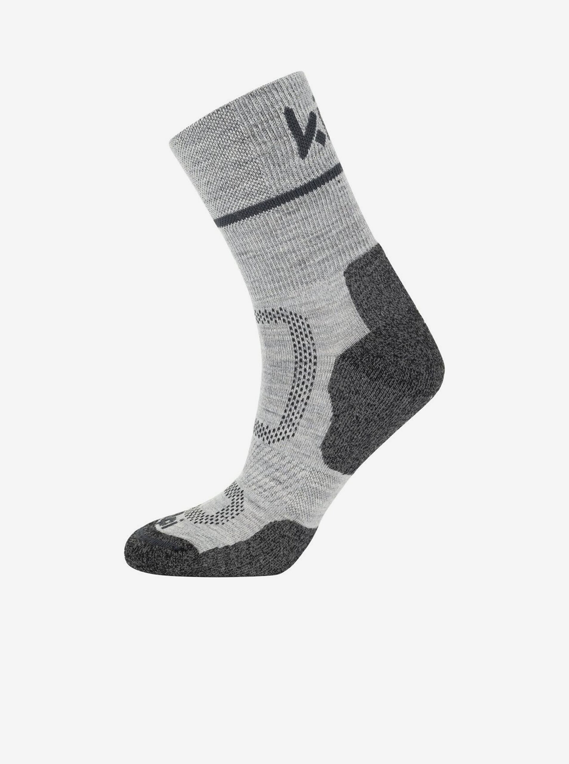 E-shop Světle šedé sportovní unisex ponožky Kilpi STEYR