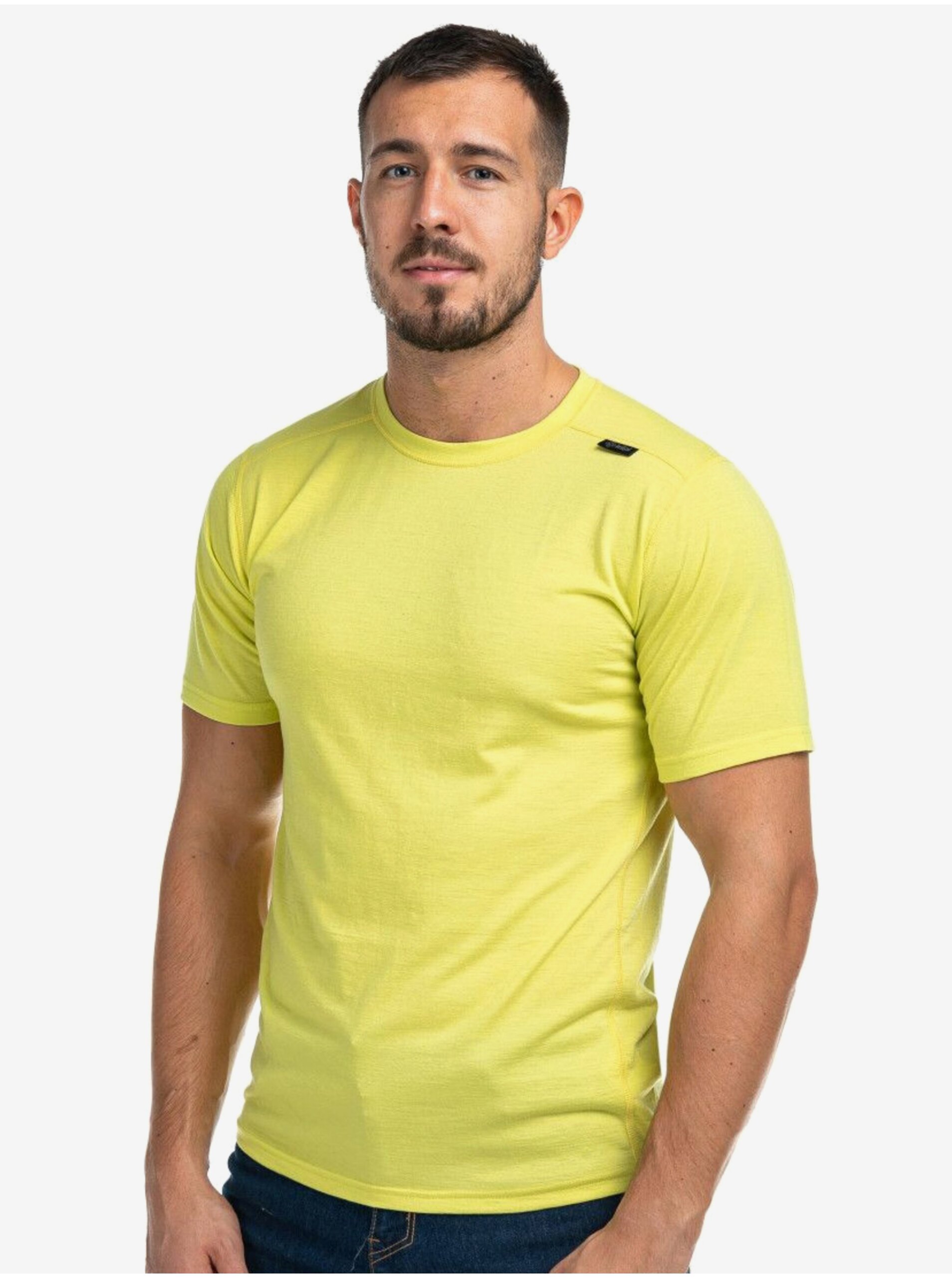 Lacno Žlté pánske športové tričko Kilpi MERIN