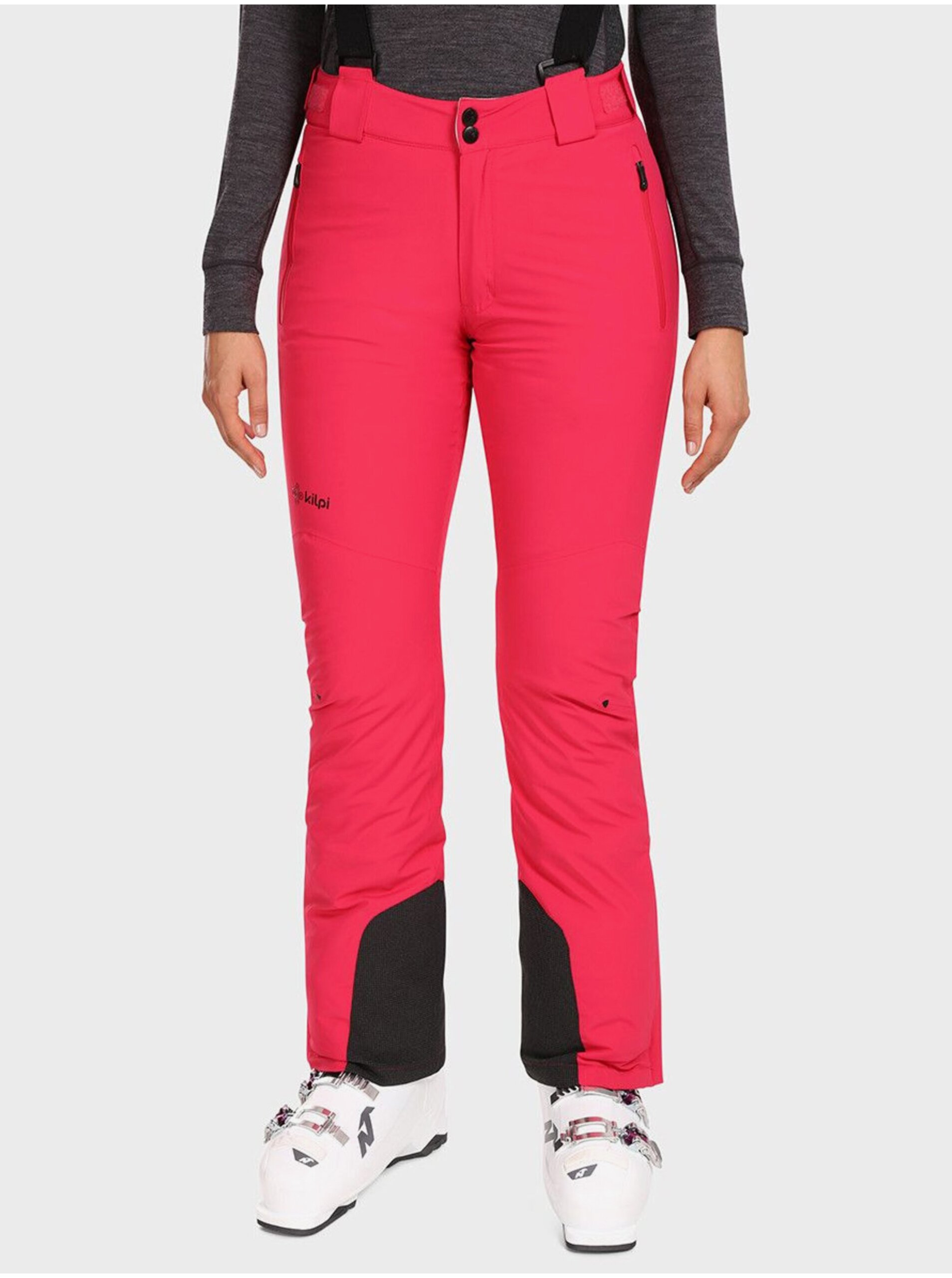 Levně Tmavě růžové dámské lyžařské kalhoty KILPI EURINA