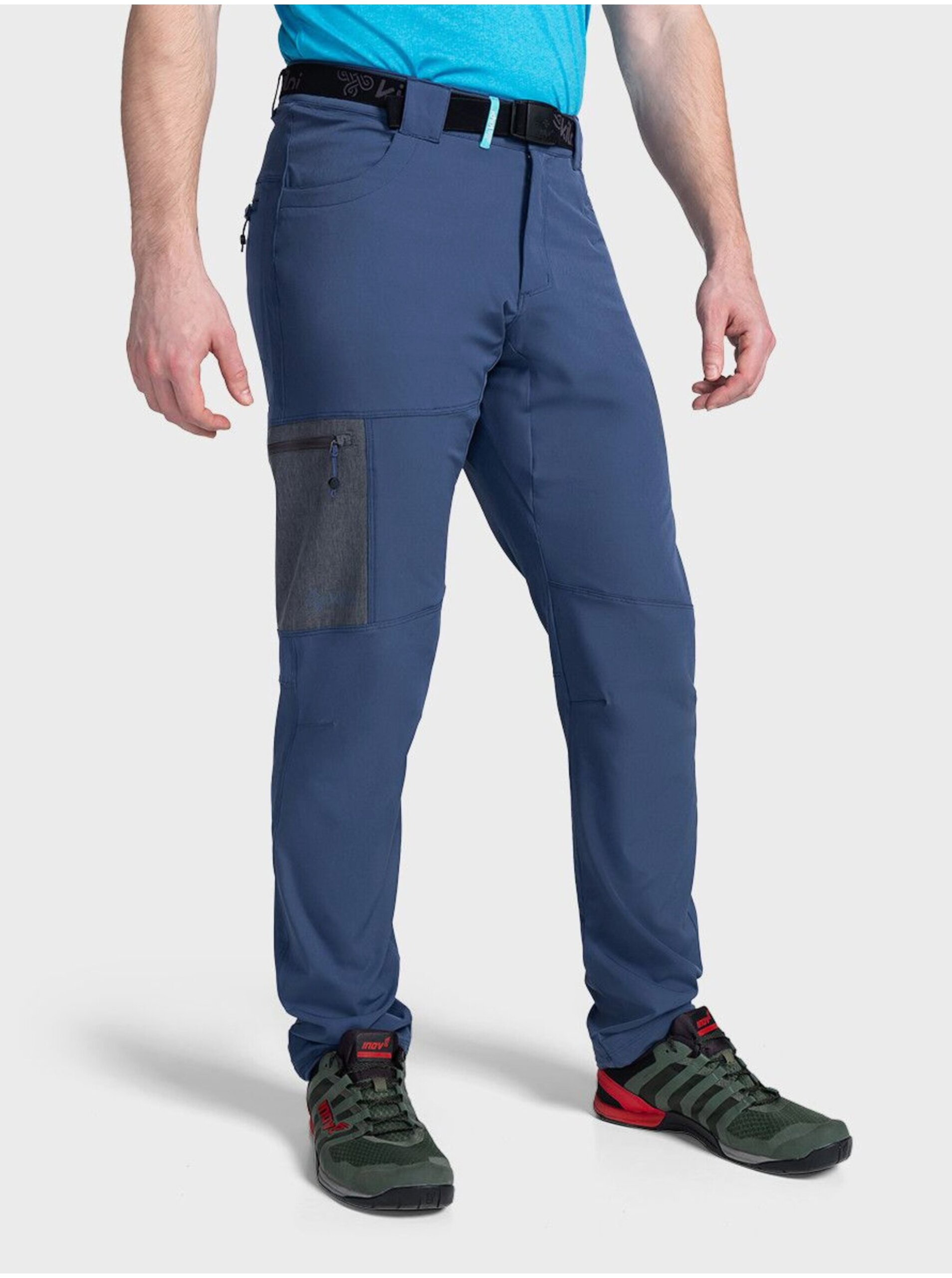 Levně Modré pánské outdoorové kalhoty Kilpi LIGNE