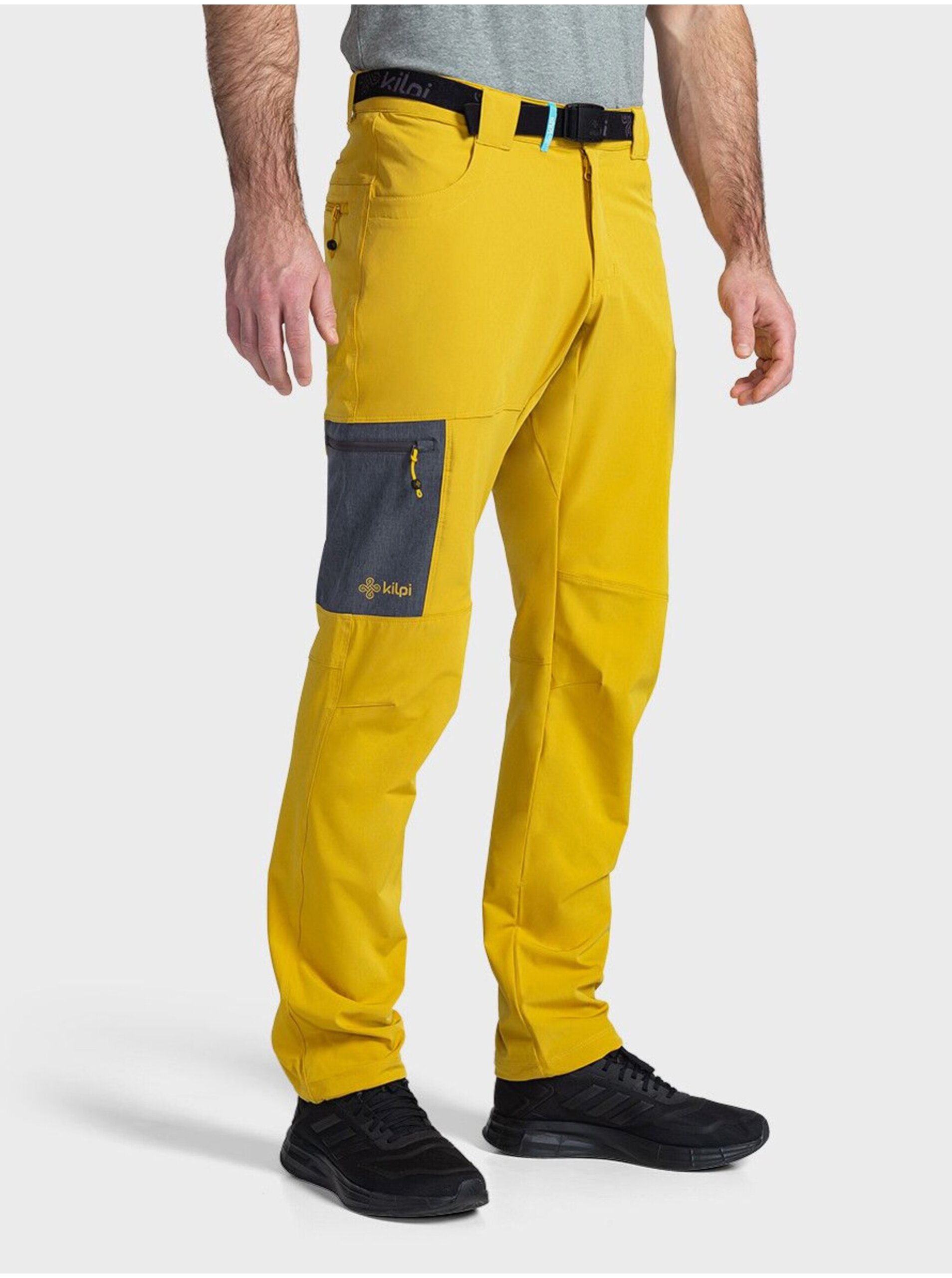 Levně Žluté pánské outdoorové kalhoty Kilpi LIGNE