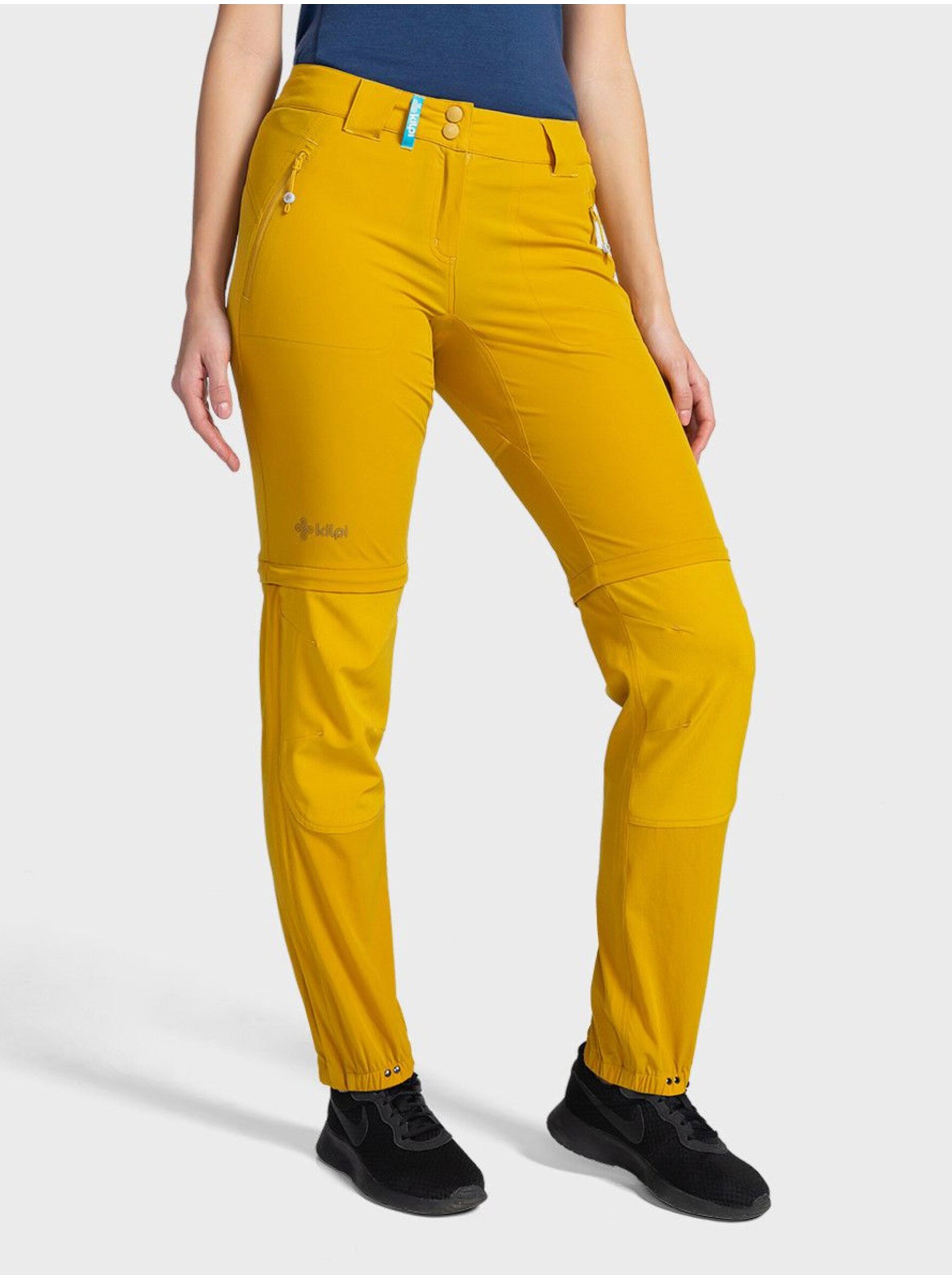 E-shop Žluté dámské outdoorové kalhoty Kilpi HOSIO