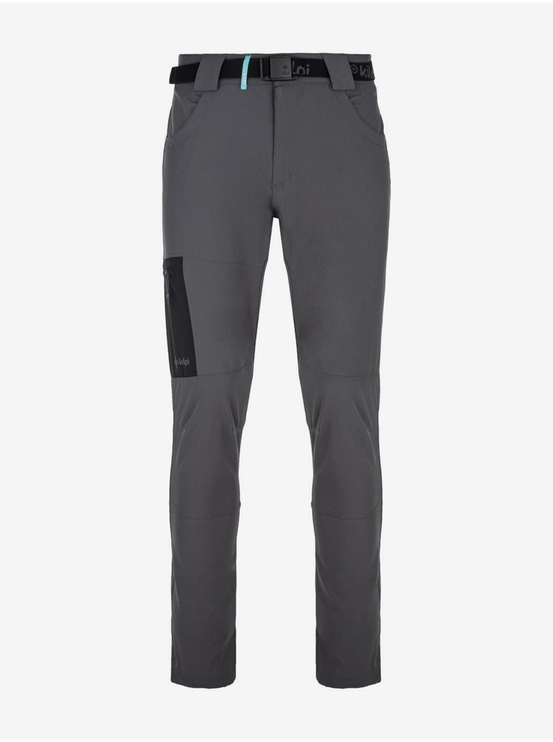 Levně Tmavě šedé pánské outdoorové kalhoty Kilpi LIGNE