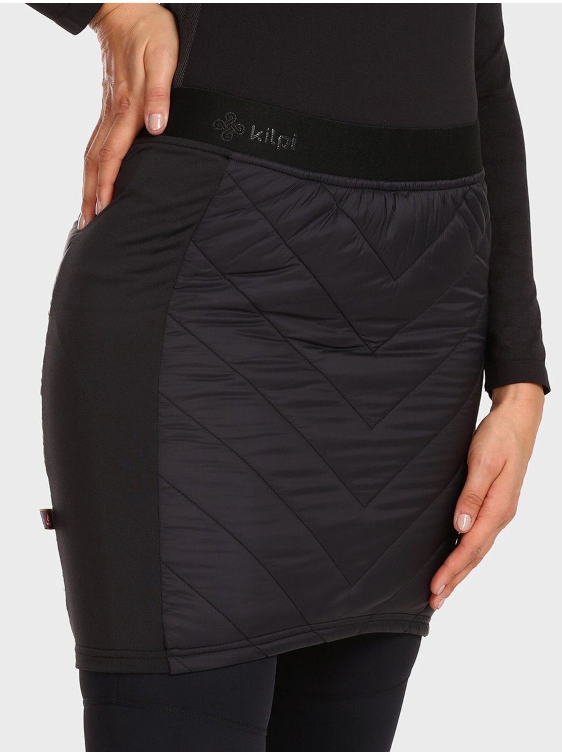 E-shop Černá dámská zateplená sukně KILPI LIAN