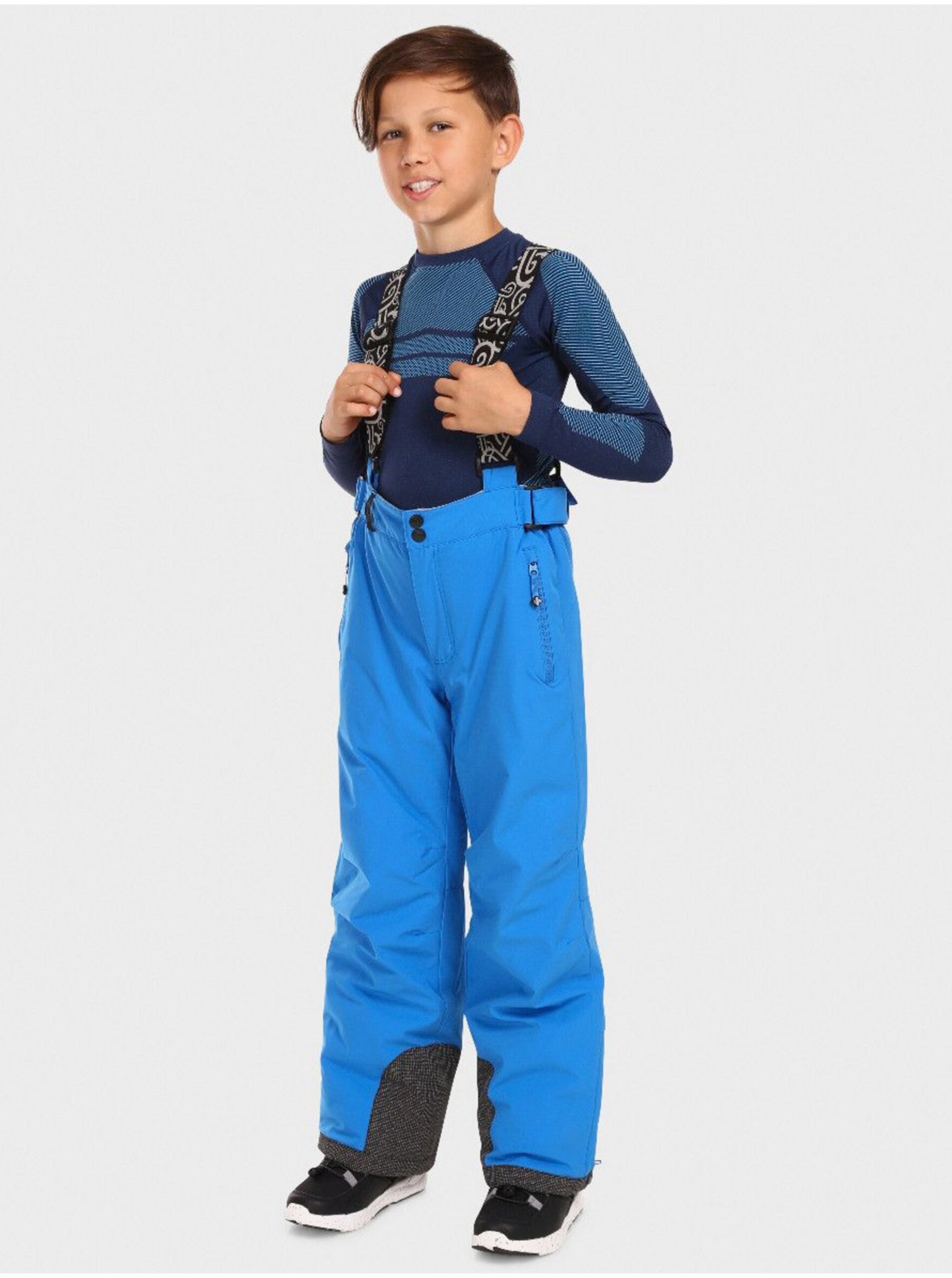 Levně Modré klučičí lyžařské kalhoty KILPI MIMAS
