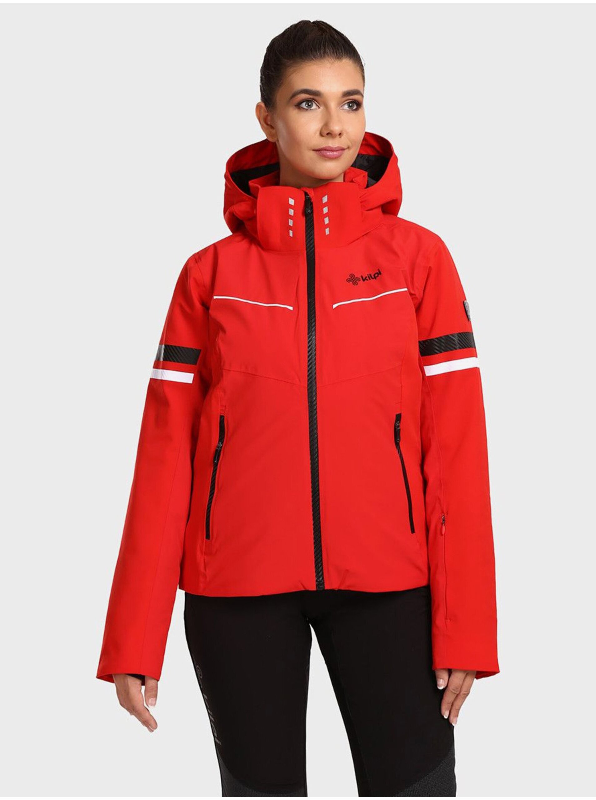 Levně Červená dámská lyžařská bunda Kilpi LORIEN
