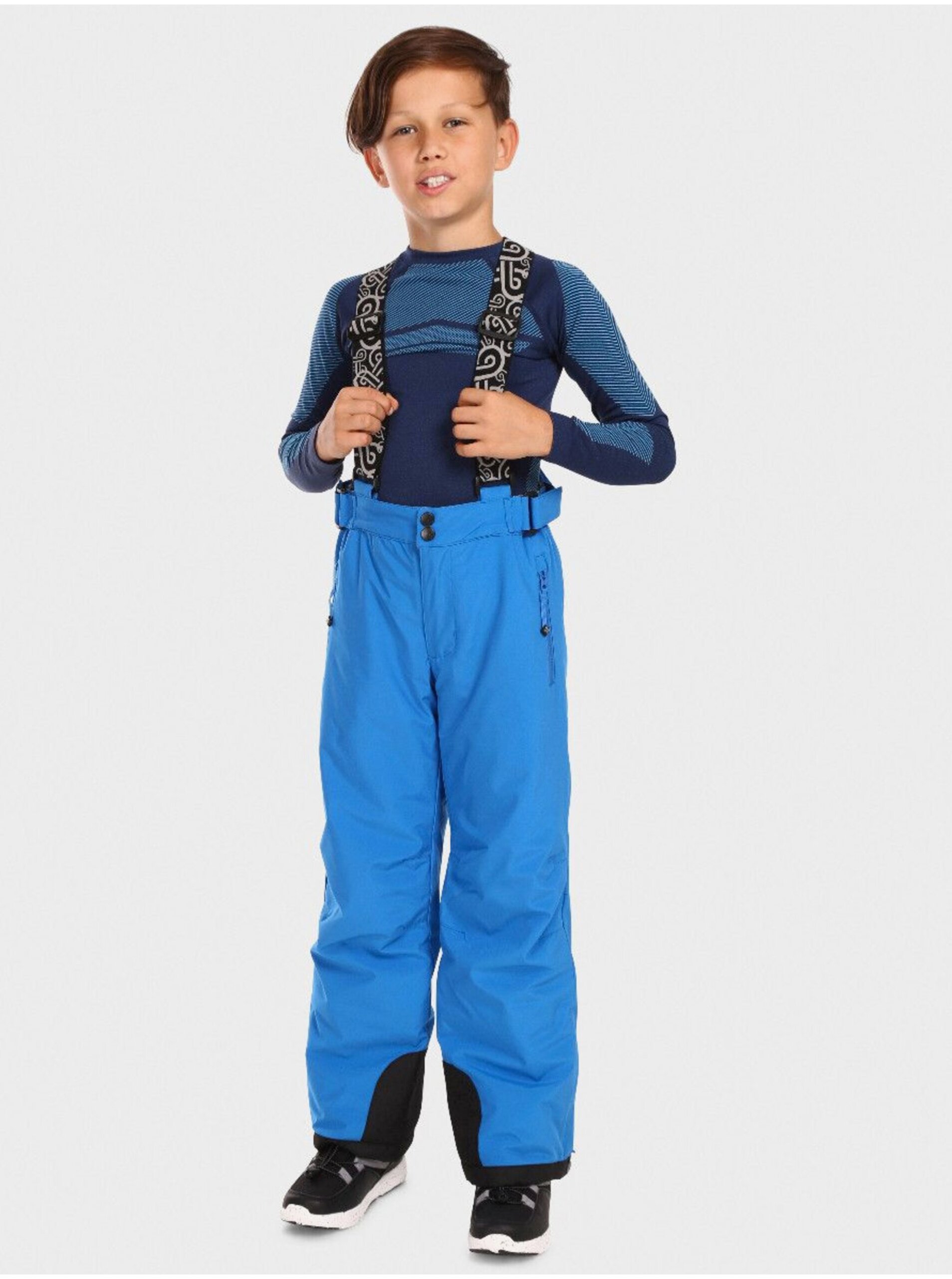 Lacno Modré chlapčenské lyžiarske nohavice Kilpi GABONE