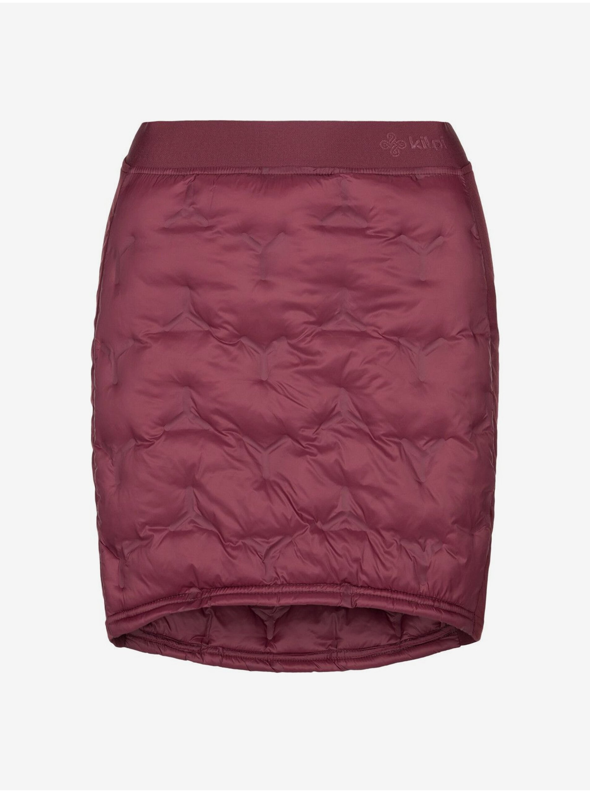 E-shop Vínová dámská zimní prošívaná sukně Kilpi LIAN