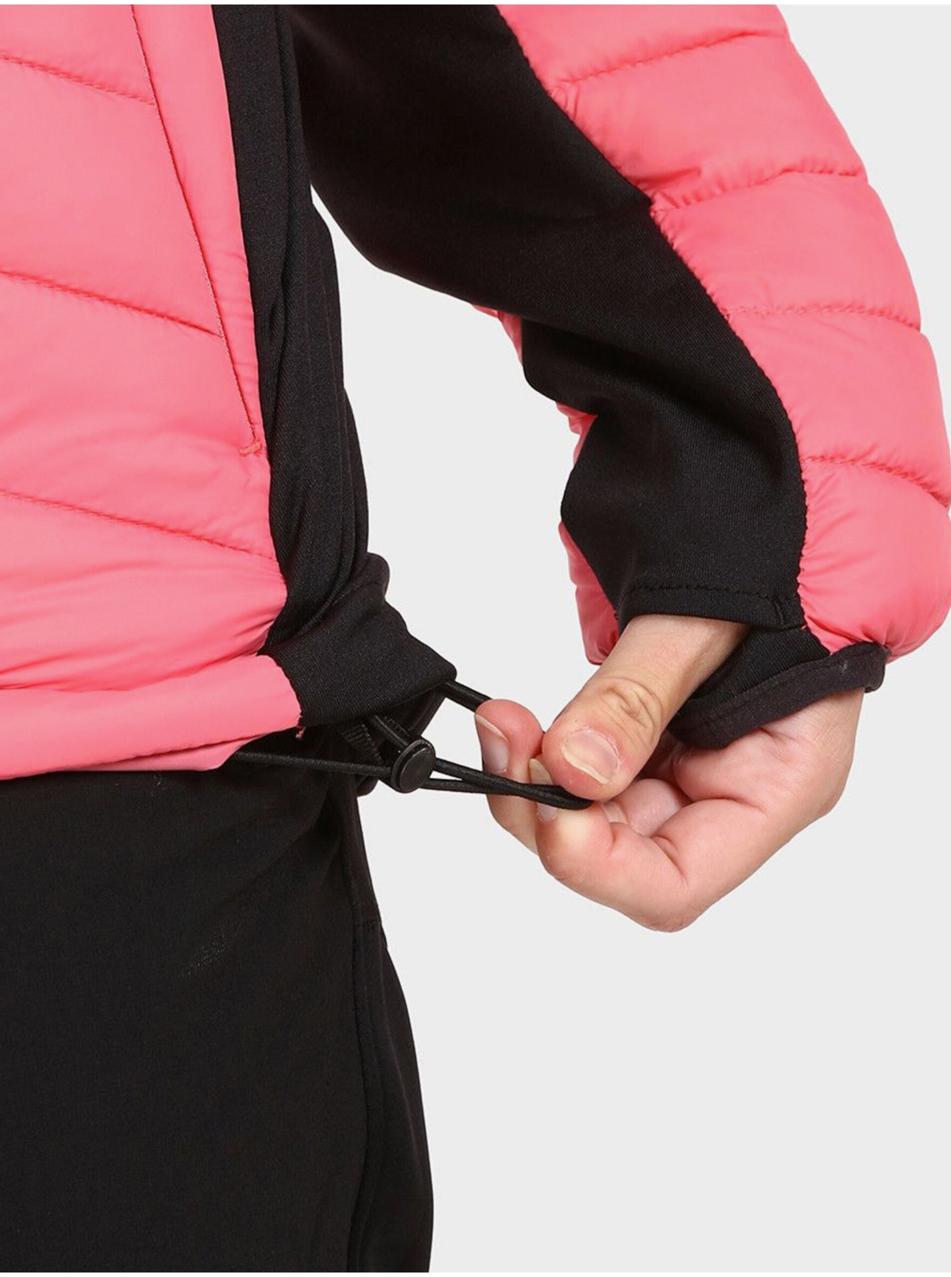 Lacno Ružová dámska športová prešívaná bunda Kilpi ACTIS