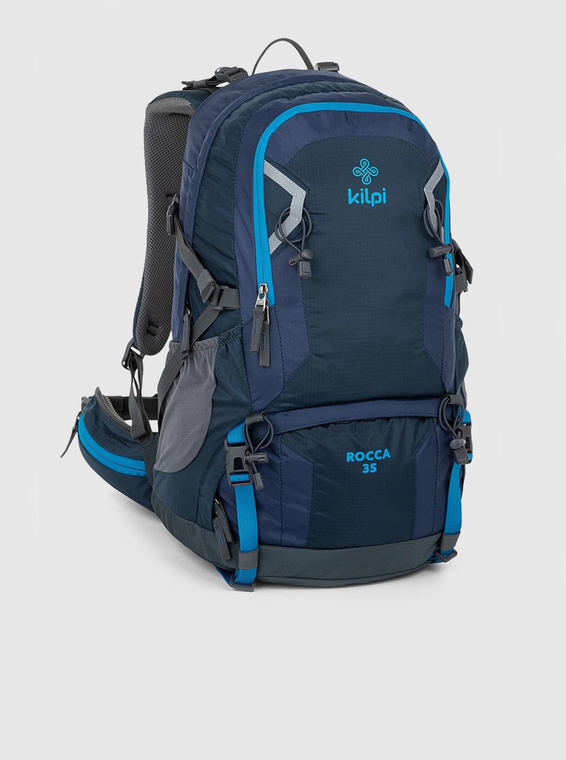 Levně Tmavě modrý unisex sportovní batoh Kilpi ROCCA (35 l)