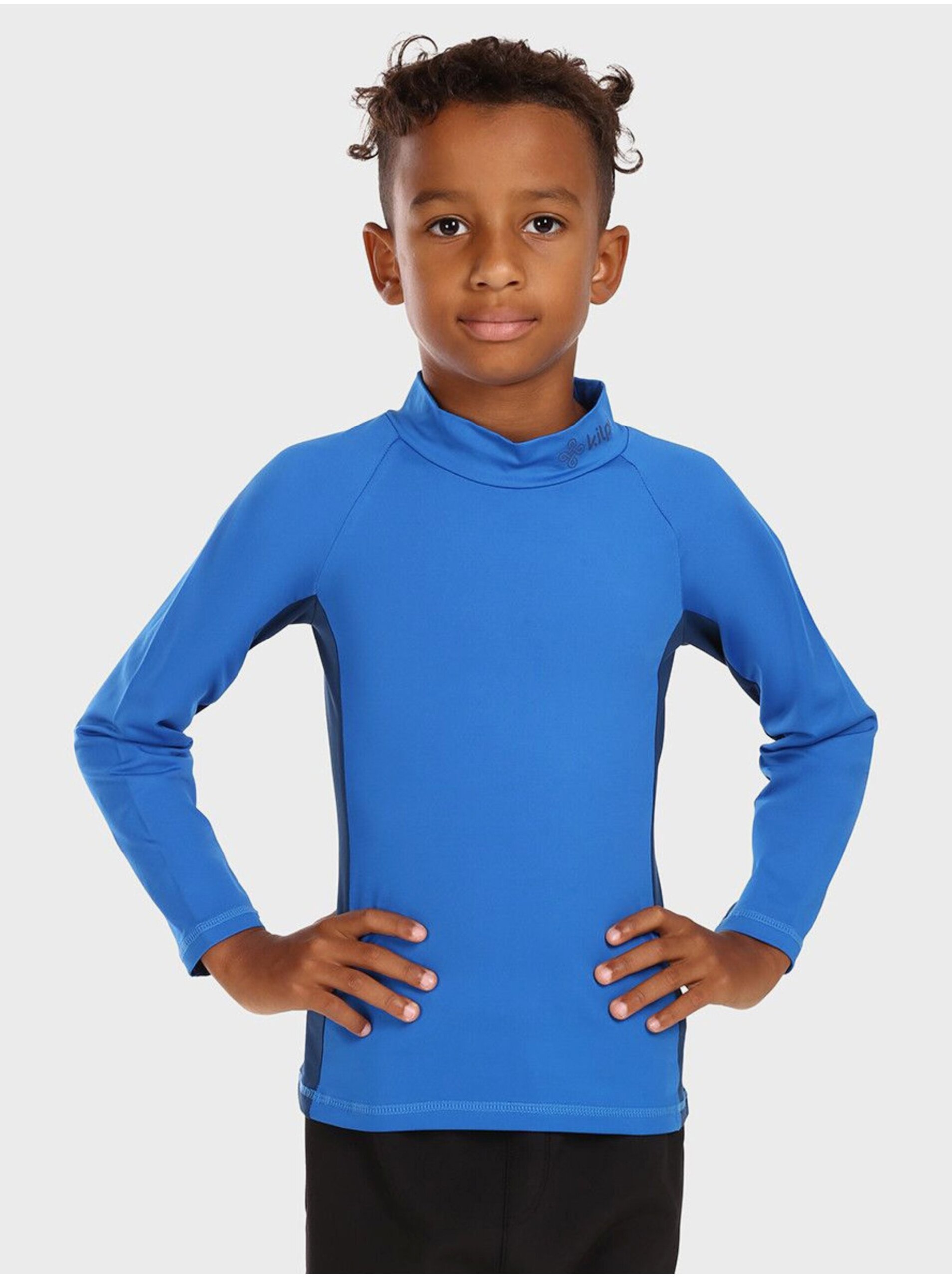 Lacno Modré chlapčenské termo tričko so stojačikom KILPI WILLIE