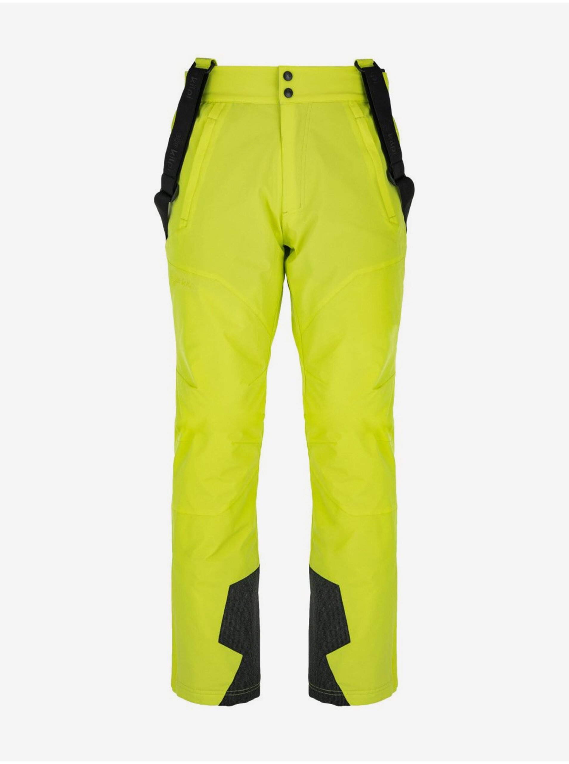 Levně Neonově zelené pánské lyžařské kalhoty Kilpi MIMAS